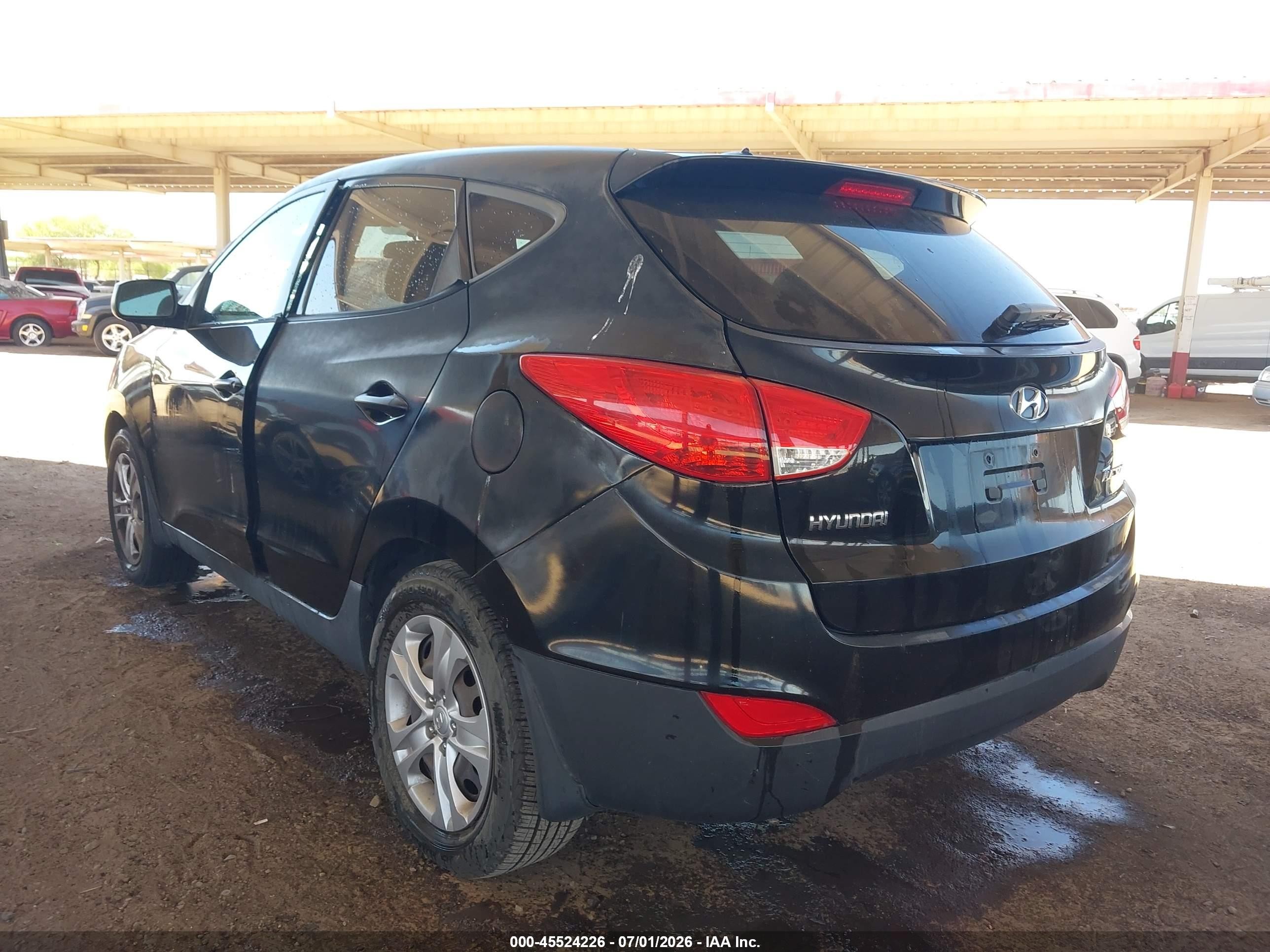 2013 Hyundai Tucson Gl Black vin: KM8JT3AB1DU712430