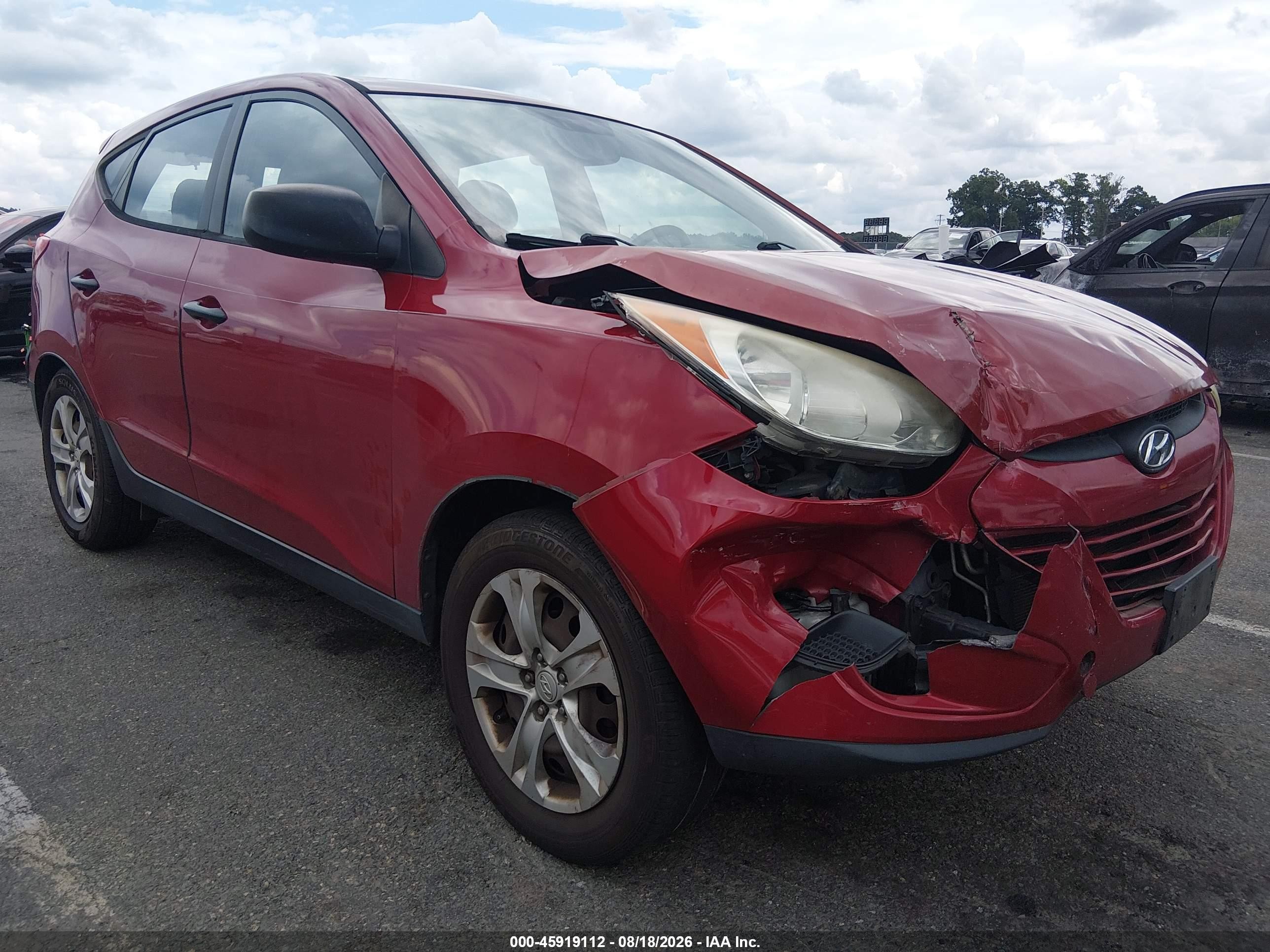 2011 Hyundai Tucson Gl Красный vin: KM8JT3AB3BU213917