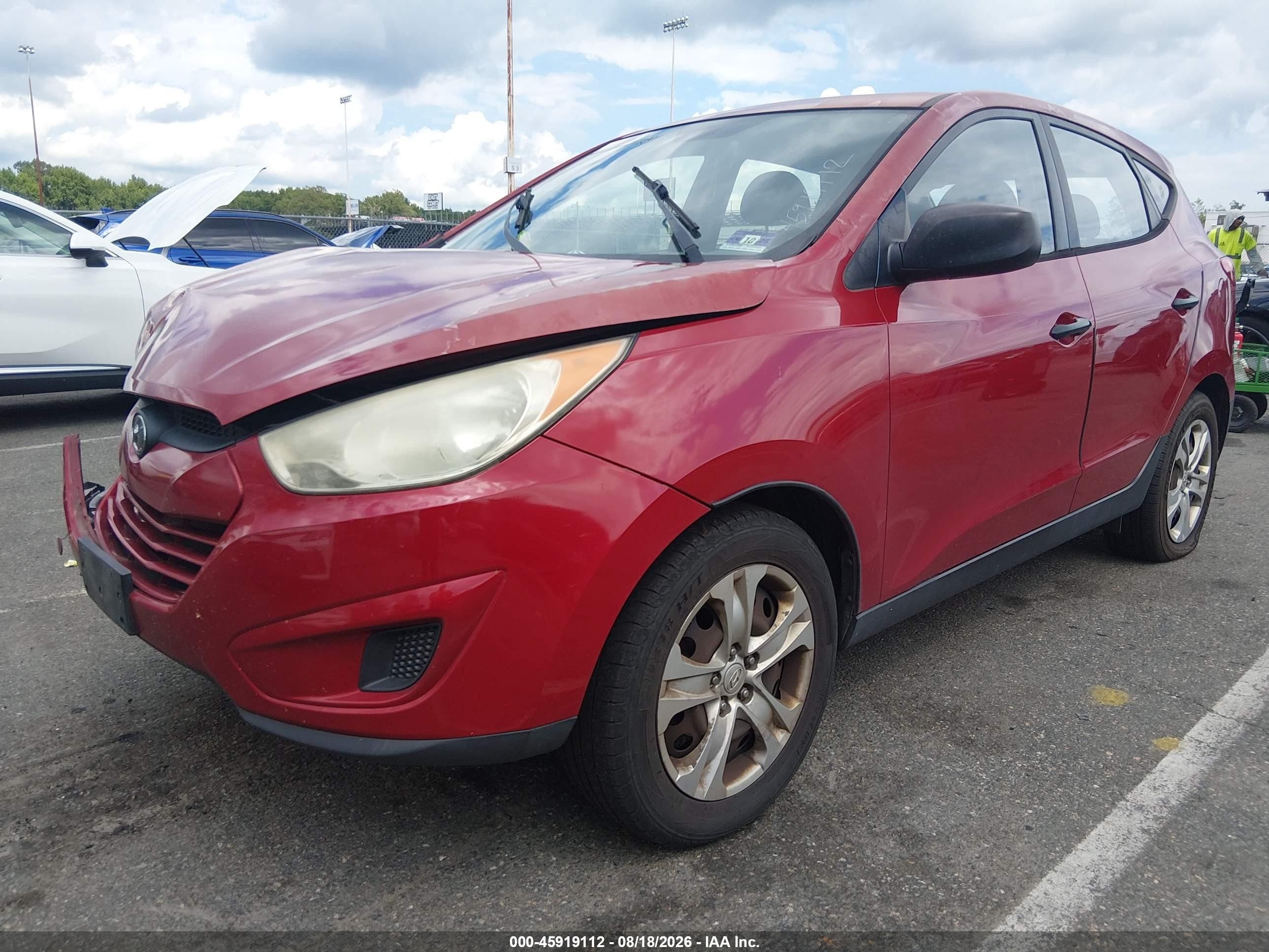 2011 Hyundai Tucson Gl Красный vin: KM8JT3AB3BU213917