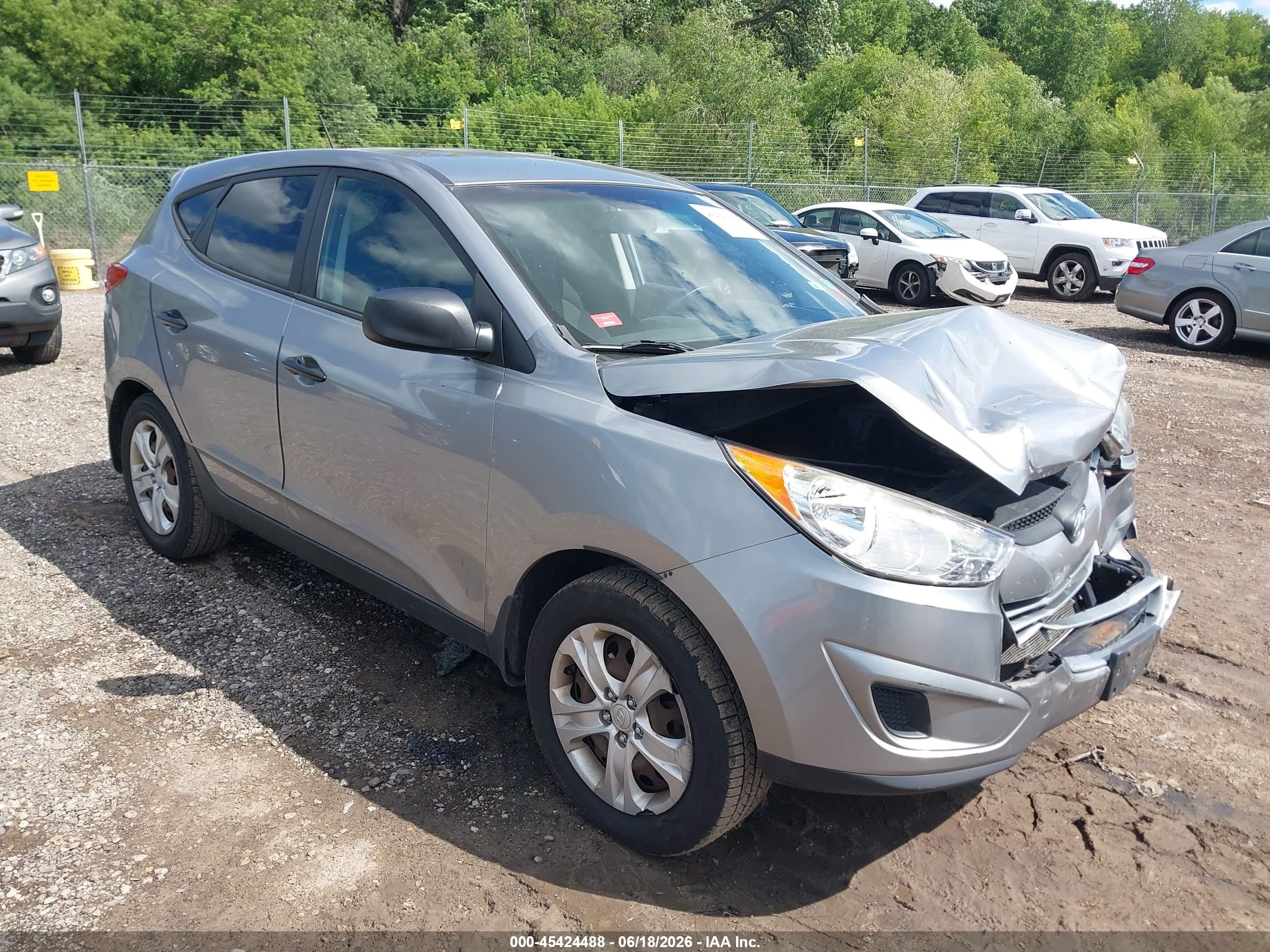 2012 Hyundai Tucson Gl Silver vin: KM8JT3AB3CU402701