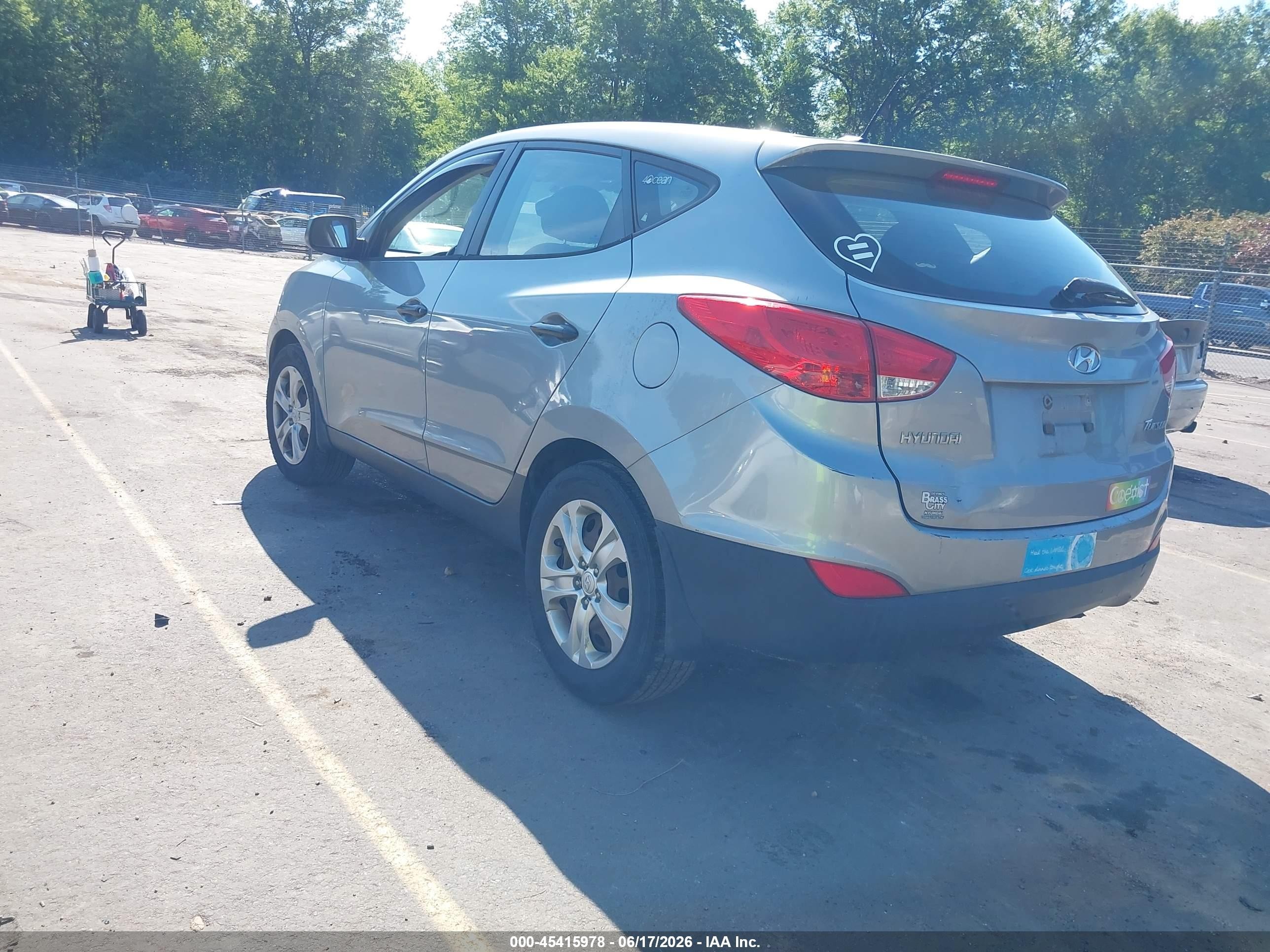 2011 Hyundai Tucson Gl Gray vin: KM8JT3AB4BU224683