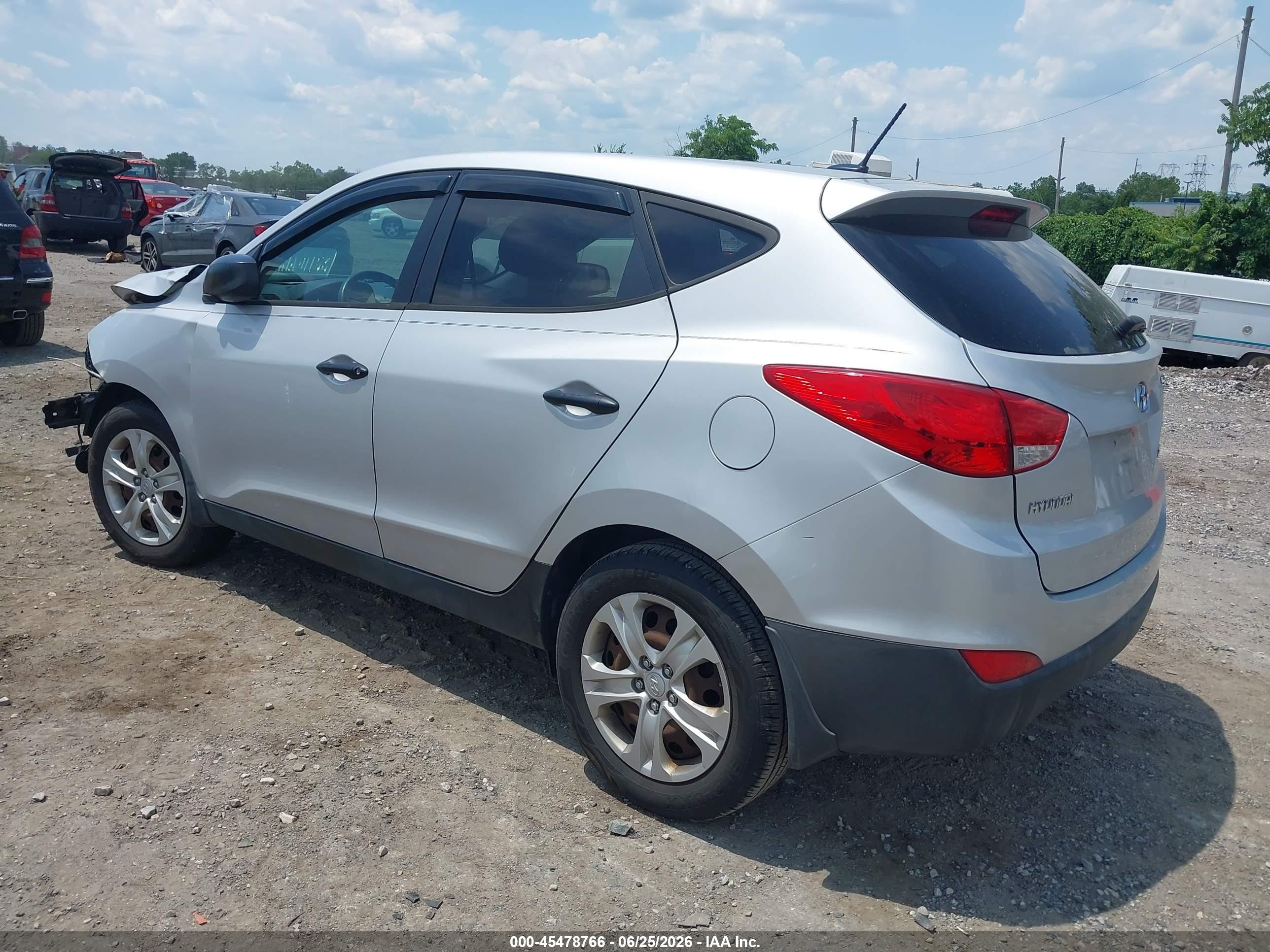 2012 Hyundai Tucson Gl Silver vin: KM8JT3AB4CU391336