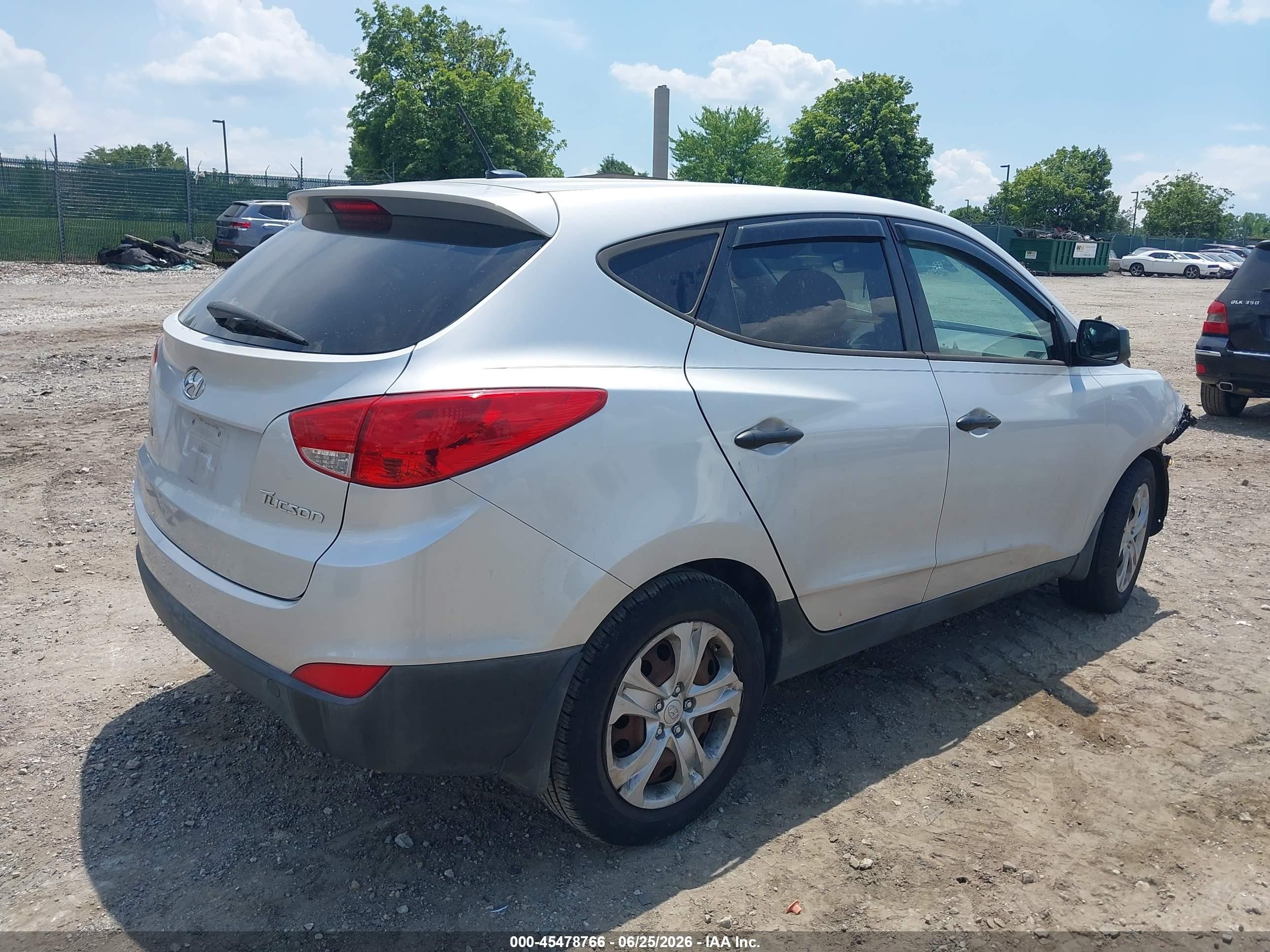 2012 Hyundai Tucson Gl Silver vin: KM8JT3AB4CU391336