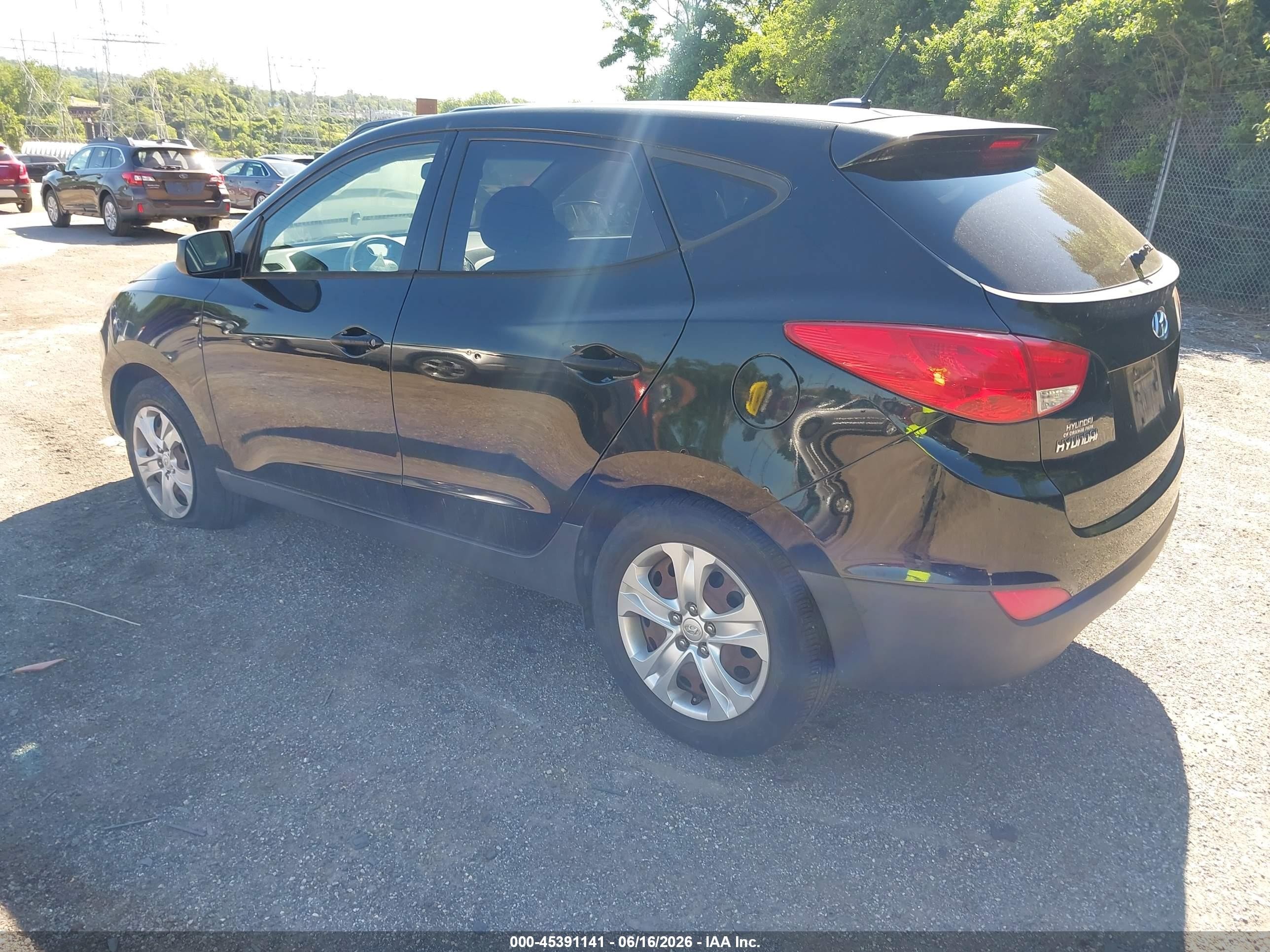 2012 Hyundai Tucson Gl Черный vin: KM8JT3AB5CU318136