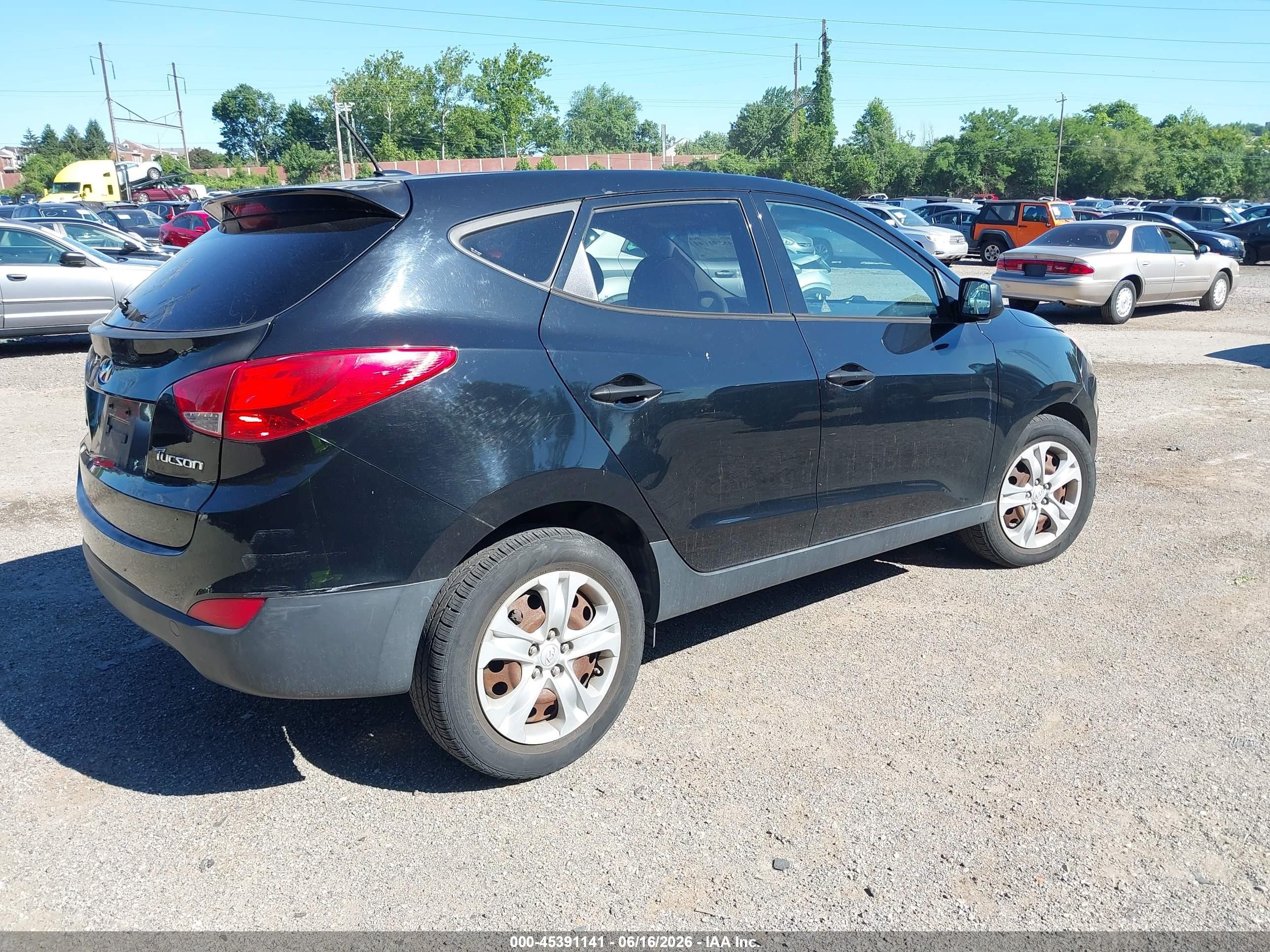 2012 Hyundai Tucson Gl Черный vin: KM8JT3AB5CU318136