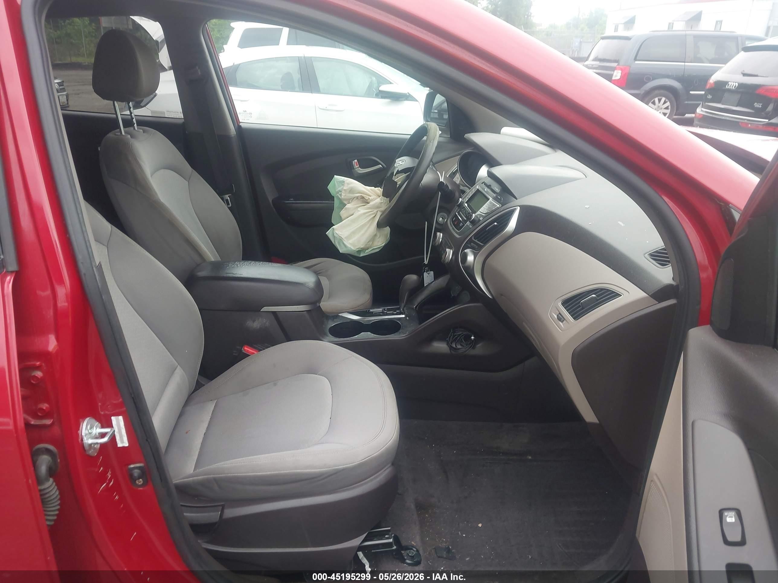 2013 Hyundai Tucson Gl Red vin: KM8JT3AB6DU668358