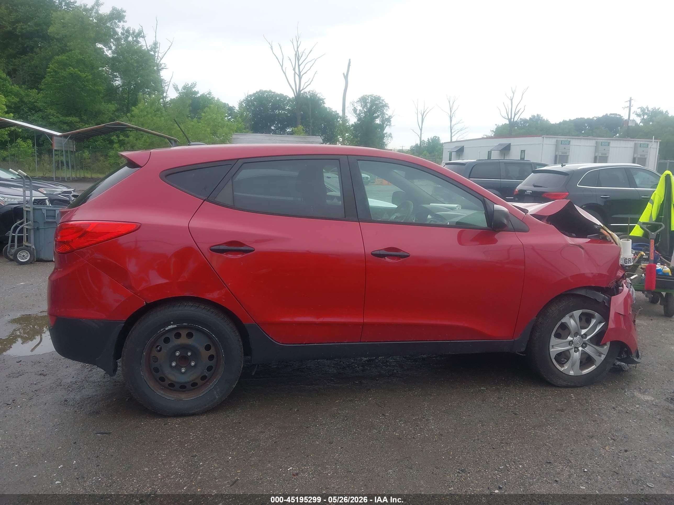 2013 Hyundai Tucson Gl Red vin: KM8JT3AB6DU668358