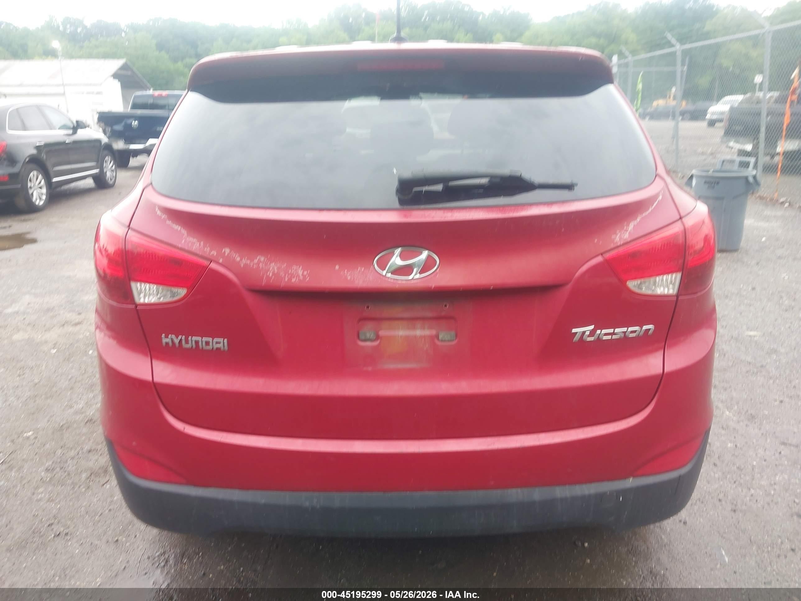 2013 Hyundai Tucson Gl Red vin: KM8JT3AB6DU668358