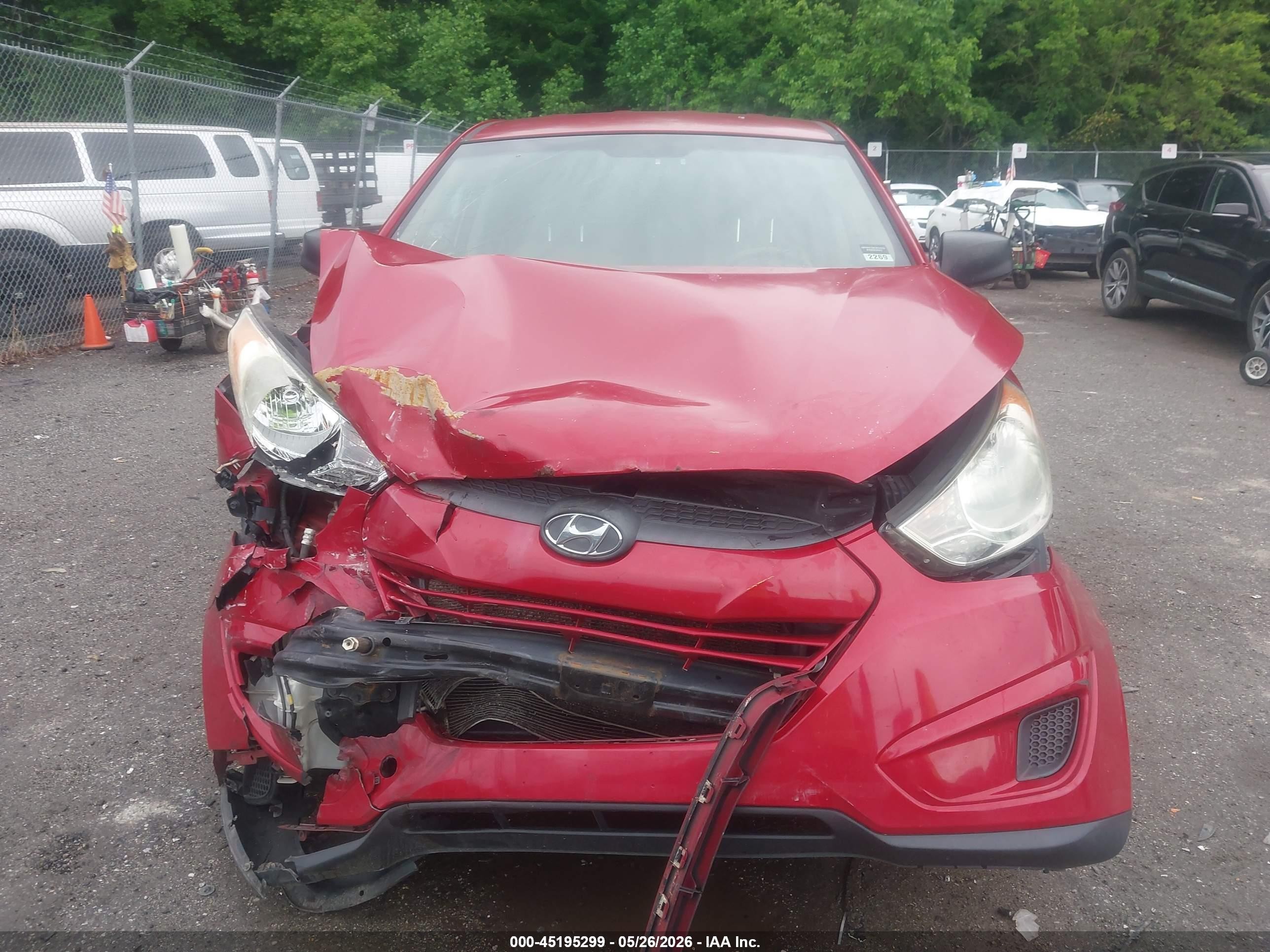 2013 Hyundai Tucson Gl Red vin: KM8JT3AB6DU668358