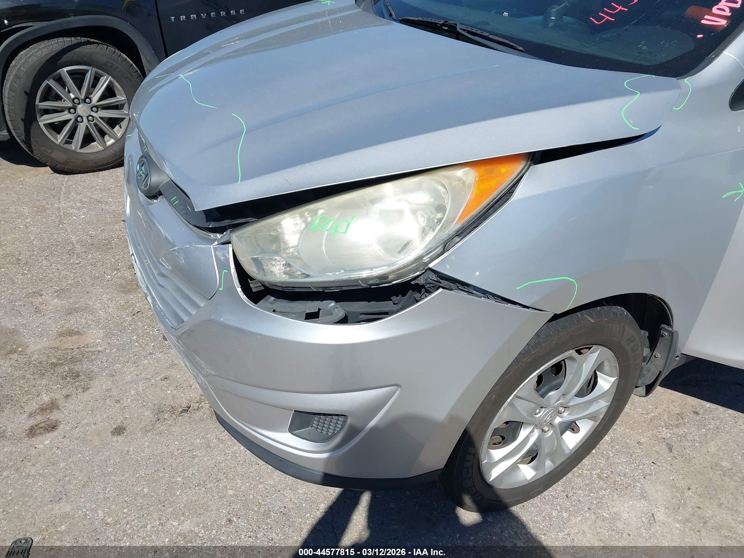 2013 Hyundai Tucson Gl Gray vin: KM8JT3AB6DU671258