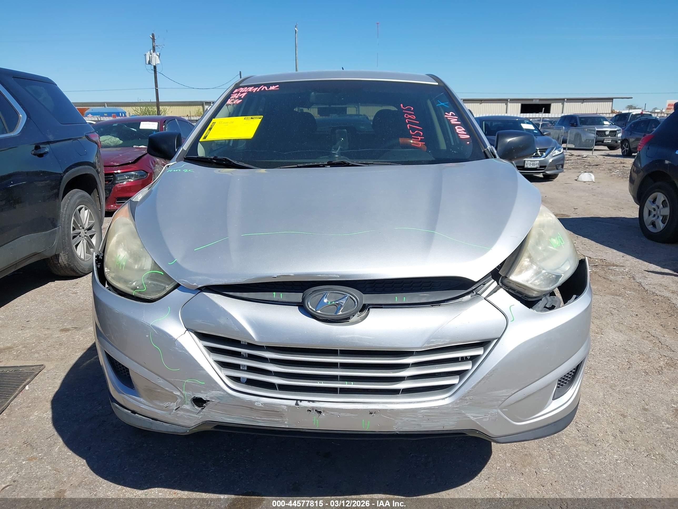 2013 Hyundai Tucson Gl Gray vin: KM8JT3AB6DU671258
