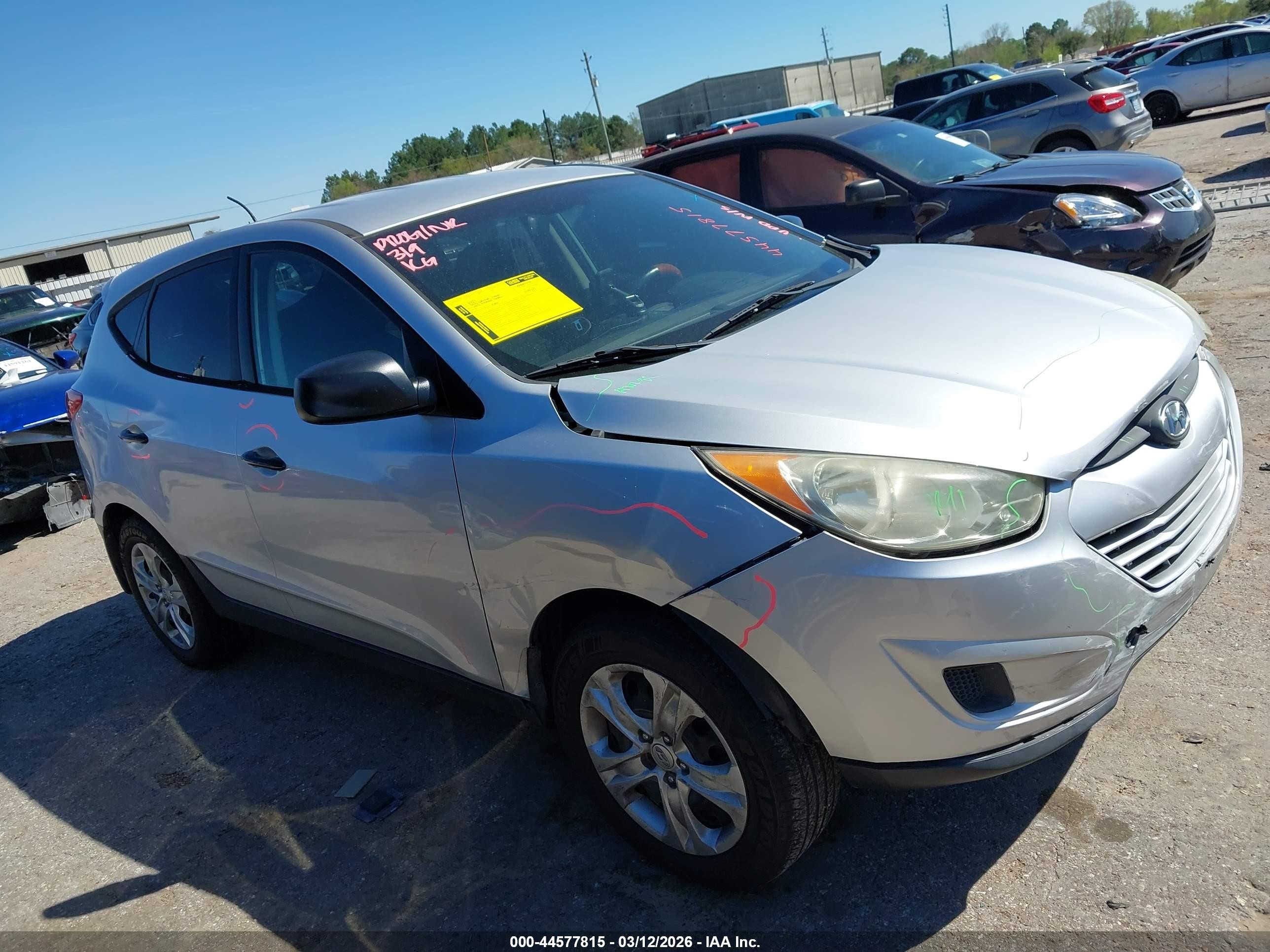 2013 Hyundai Tucson Gl Gray vin: KM8JT3AB6DU671258