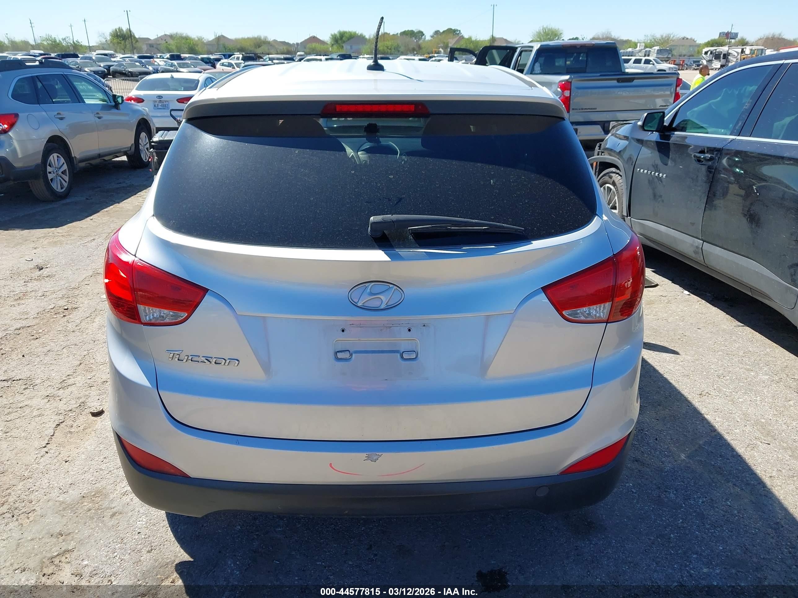 2013 Hyundai Tucson Gl Gray vin: KM8JT3AB6DU671258