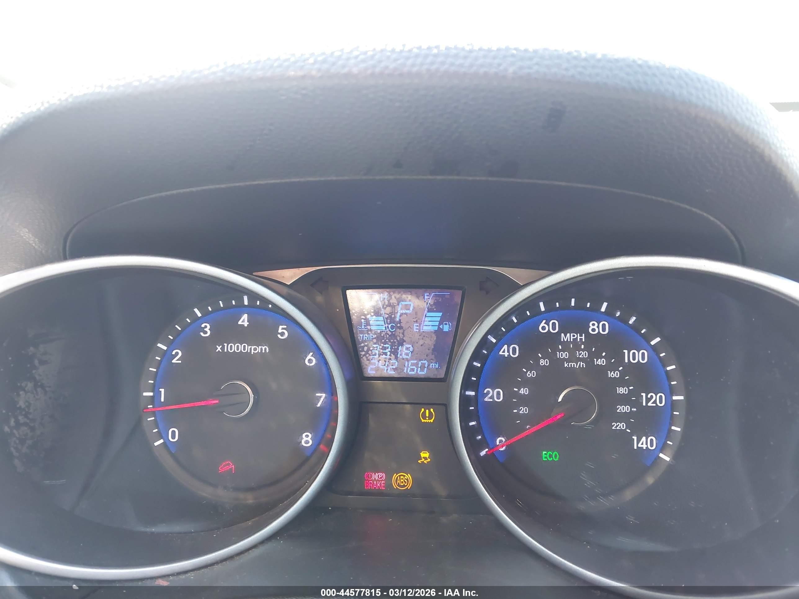 2013 Hyundai Tucson Gl Gray vin: KM8JT3AB6DU671258