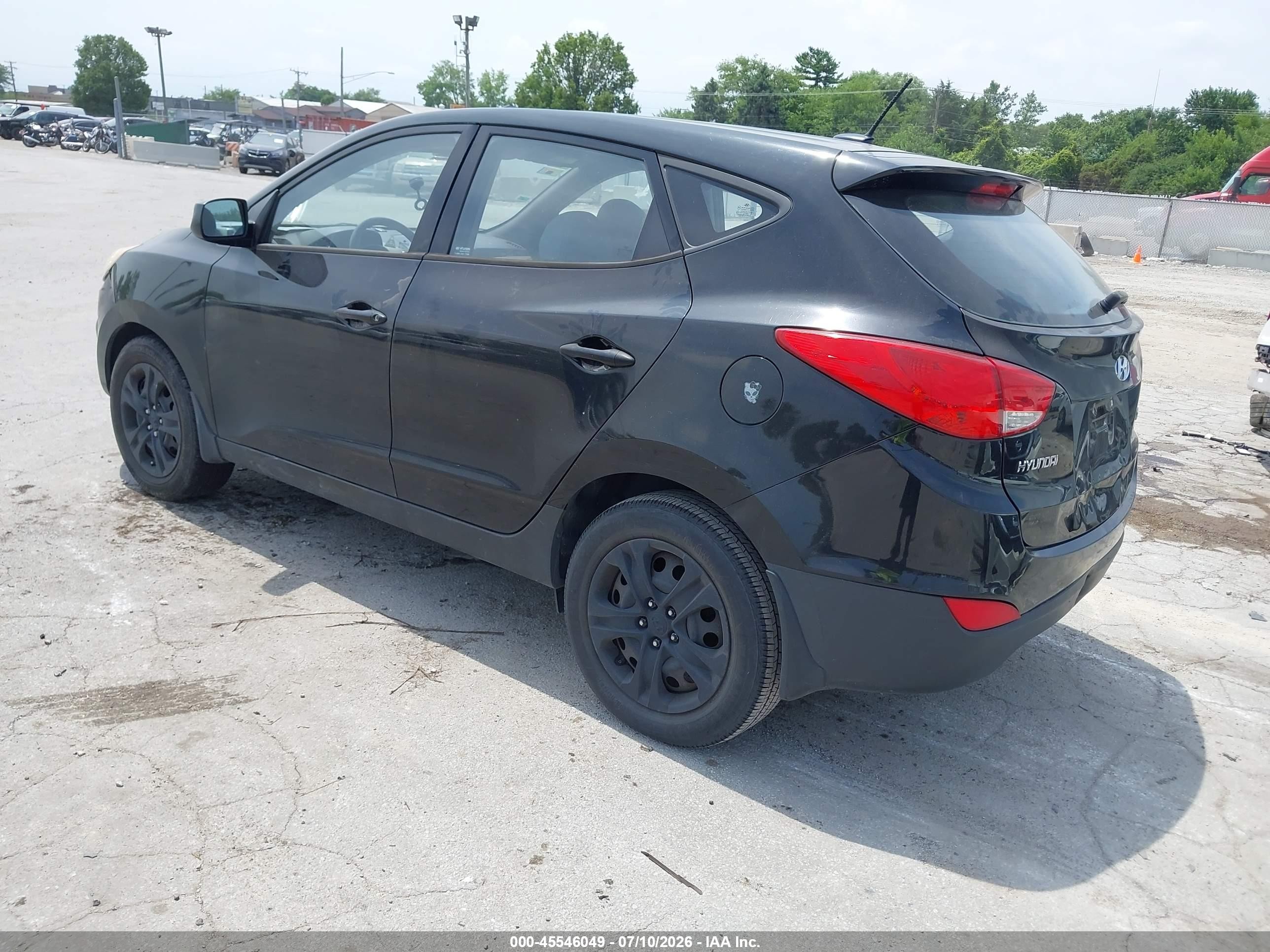 2011 Hyundai Tucson Gl Black vin: KM8JT3AB7BU121502