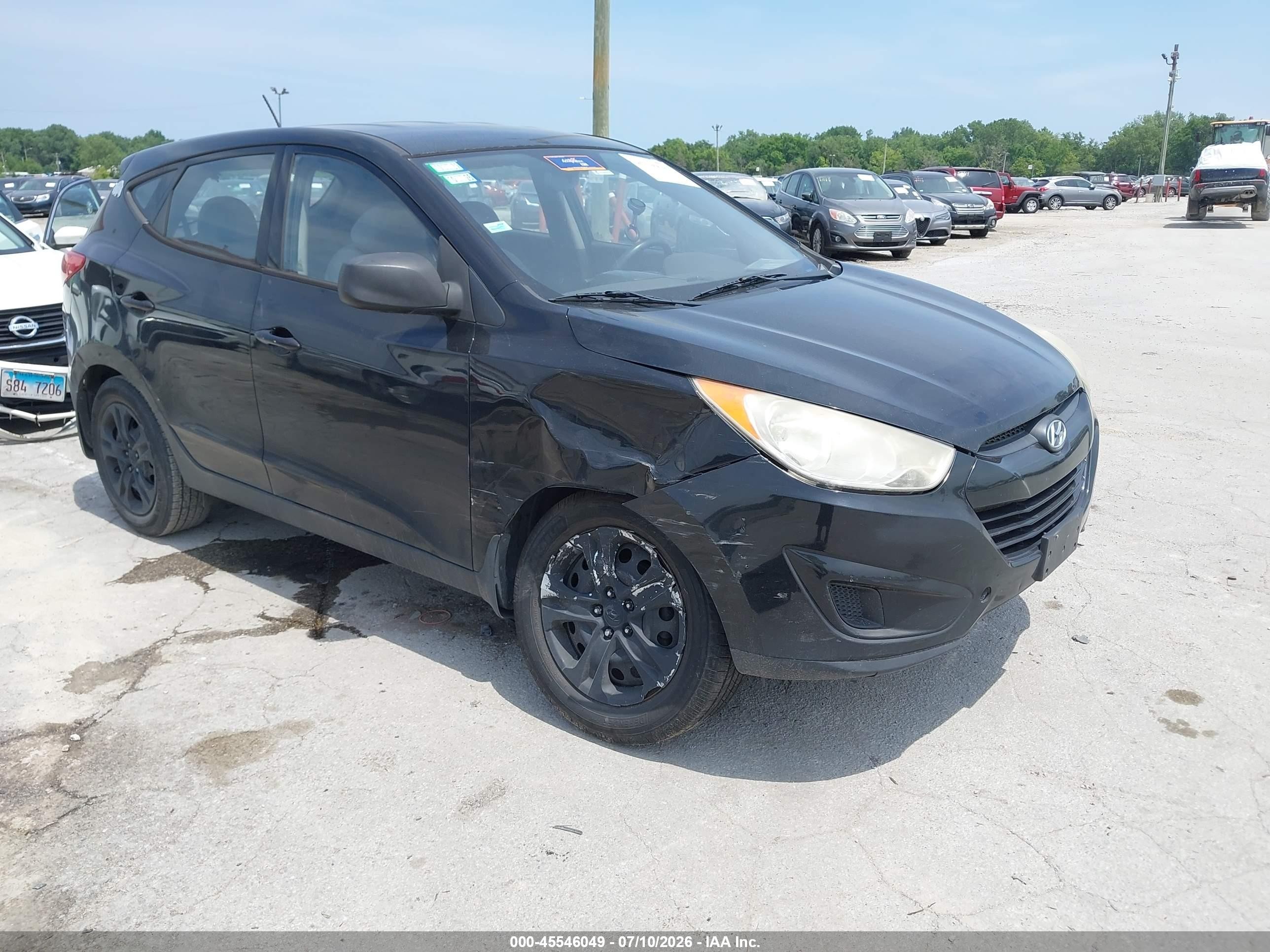 2011 Hyundai Tucson Gl Black vin: KM8JT3AB7BU121502