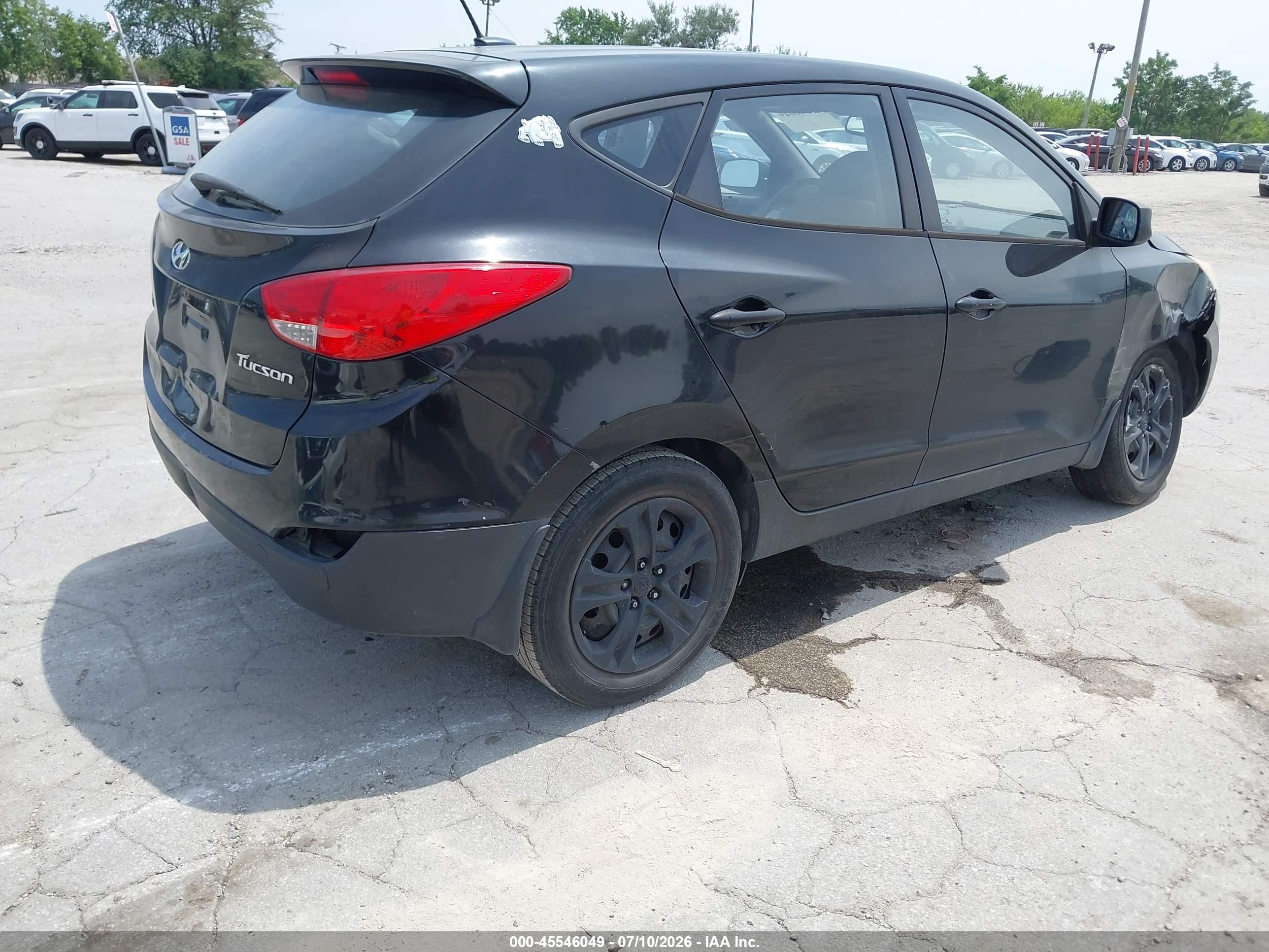 2011 Hyundai Tucson Gl Black vin: KM8JT3AB7BU121502