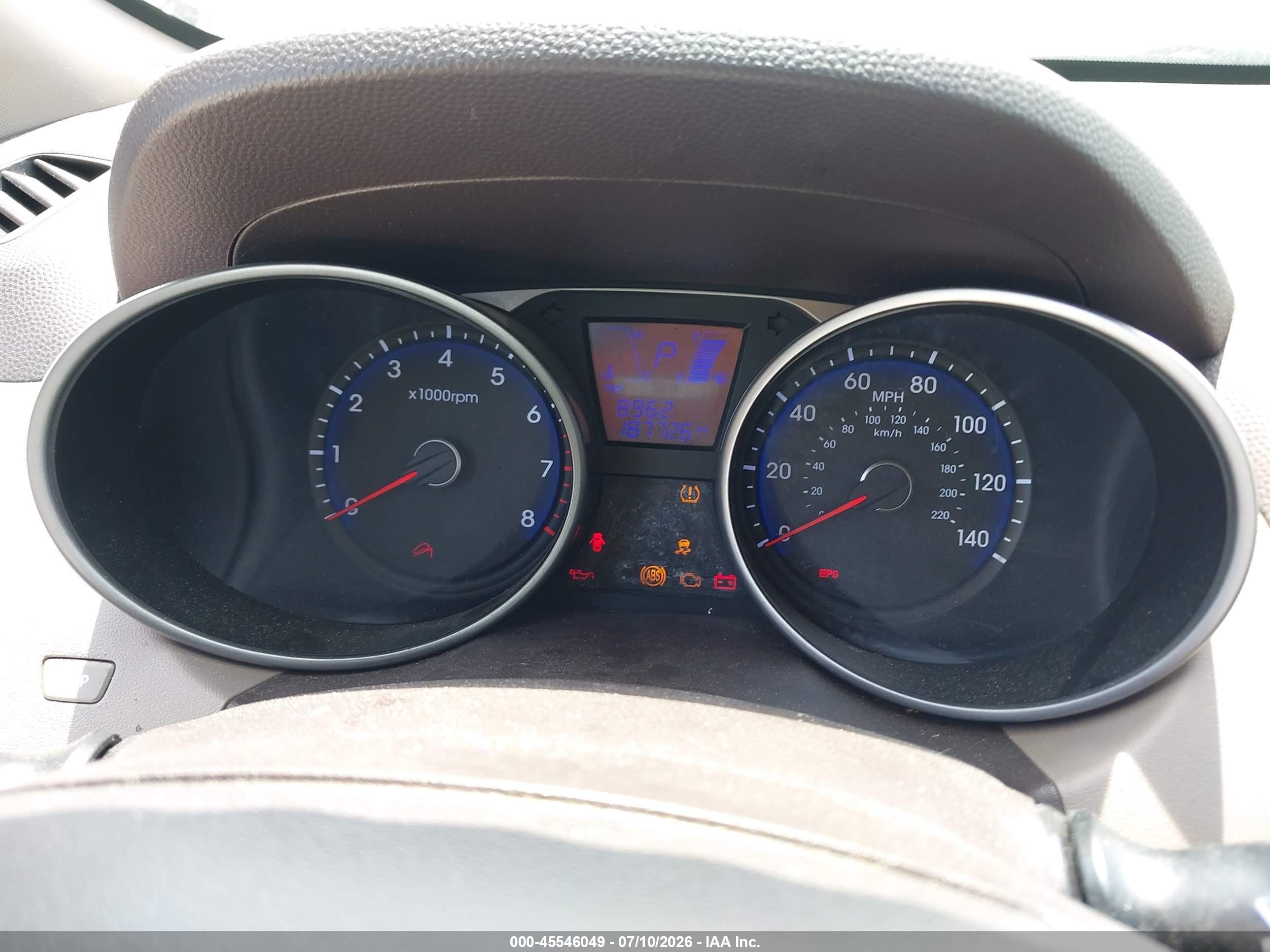 2011 Hyundai Tucson Gl Black vin: KM8JT3AB7BU121502