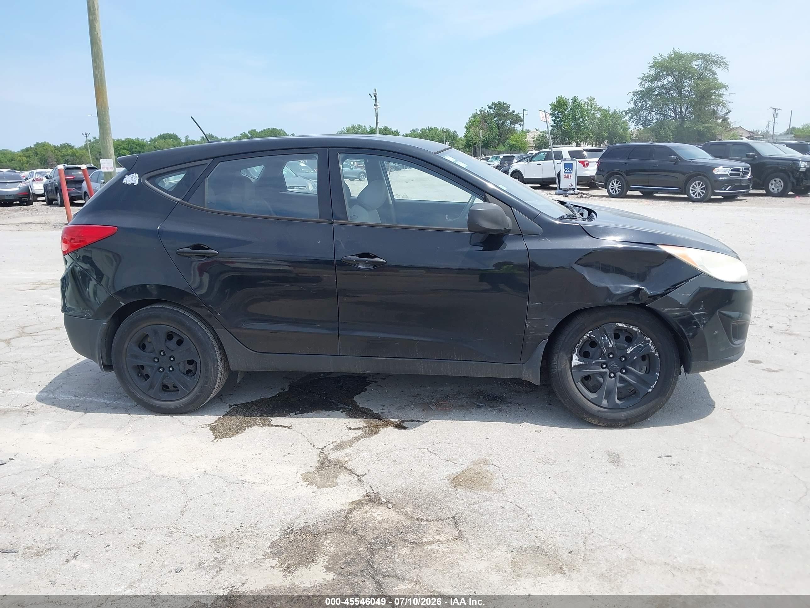 2011 Hyundai Tucson Gl Black vin: KM8JT3AB7BU121502