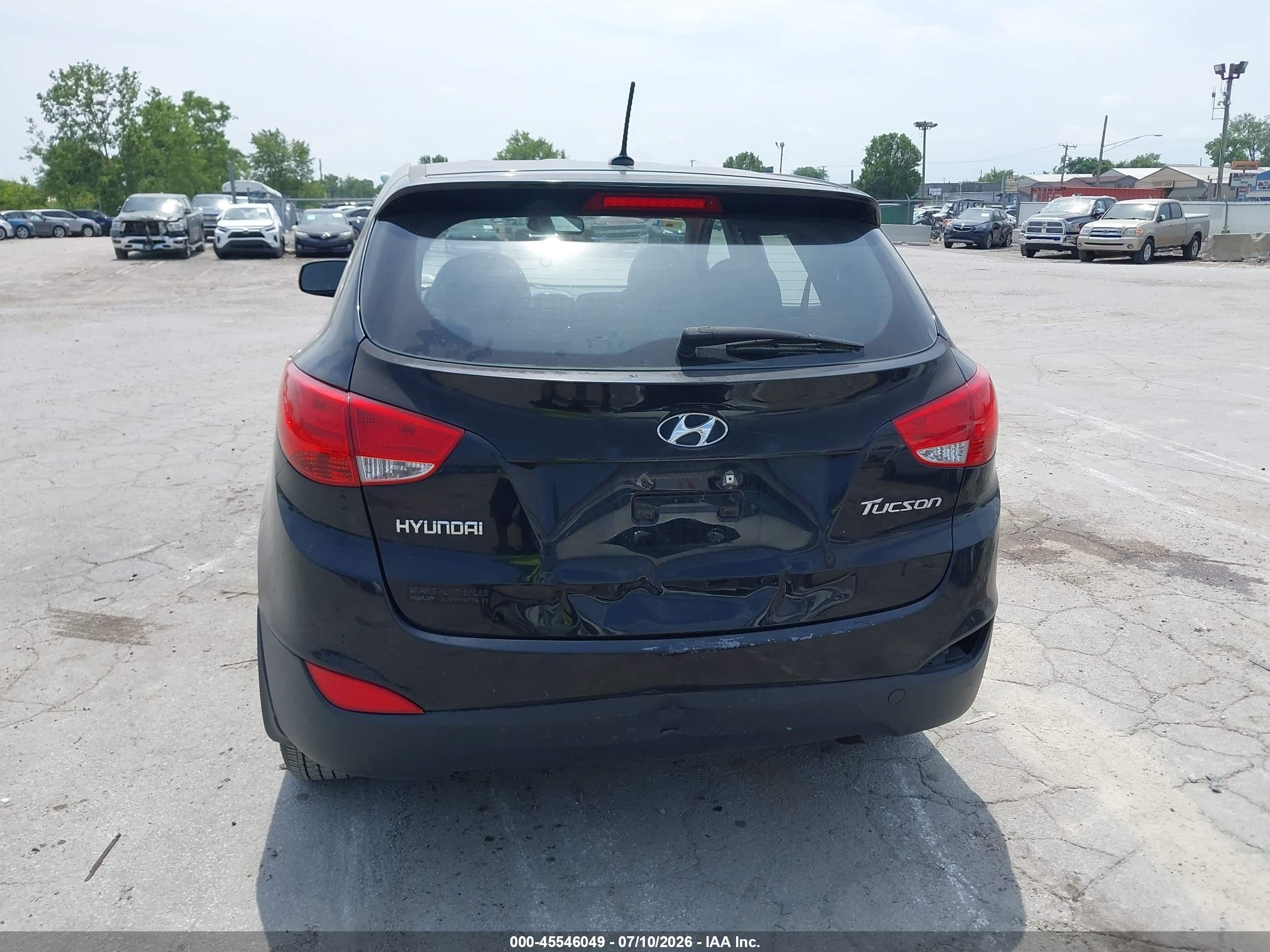 2011 Hyundai Tucson Gl Black vin: KM8JT3AB7BU121502