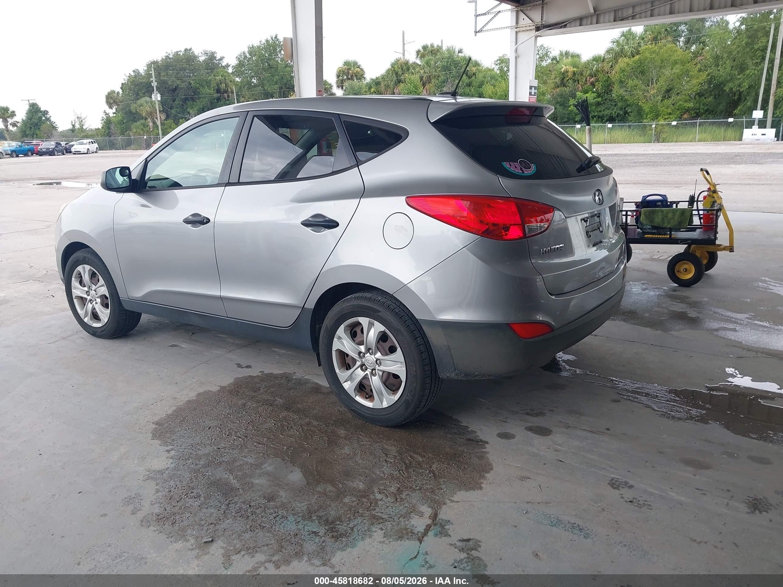 2012 Hyundai Tucson Gl Silver vin: KM8JT3AB7CU405049