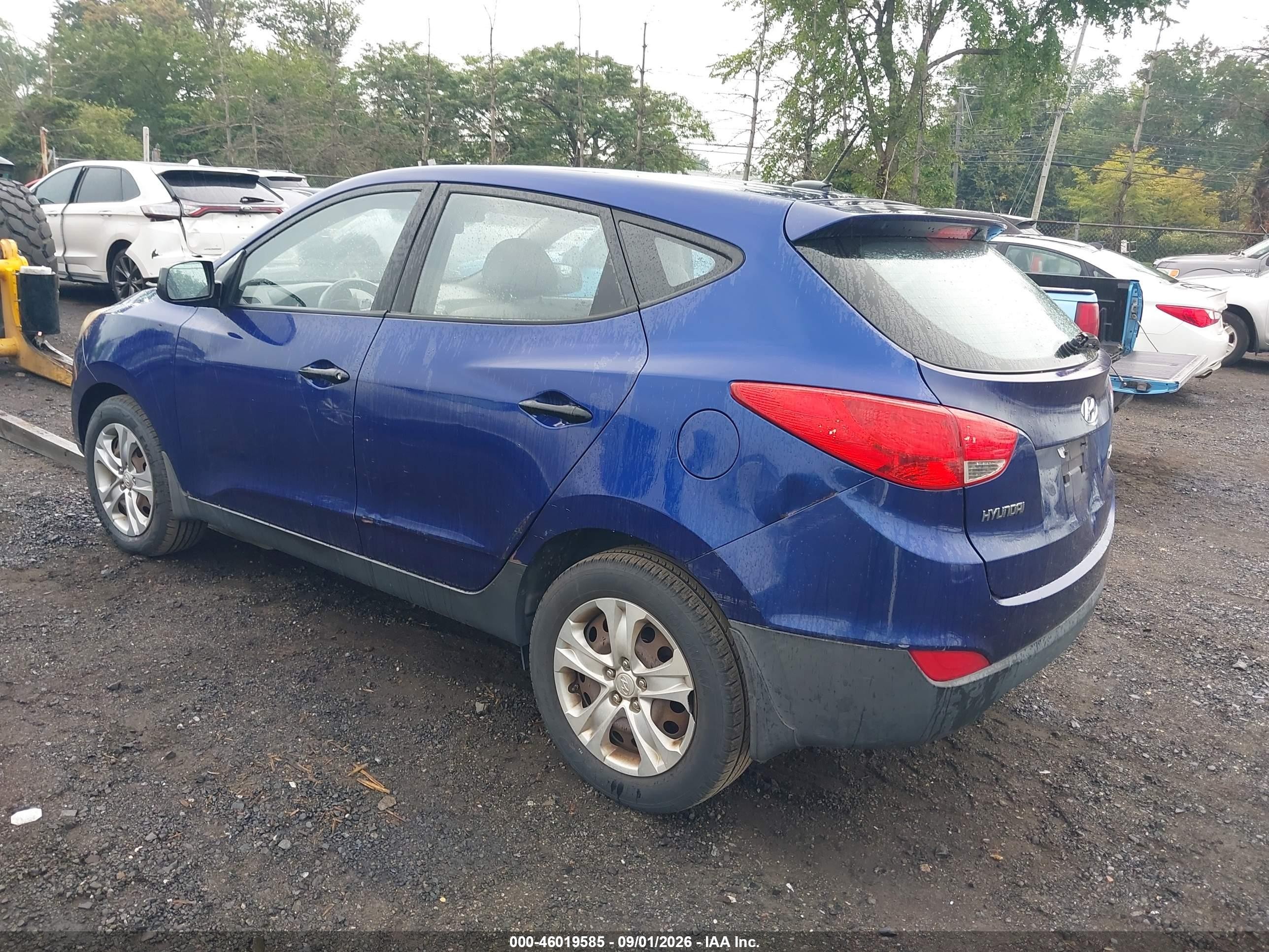 2011 Hyundai Tucson Gl Синий vin: KM8JT3AB8BU121329