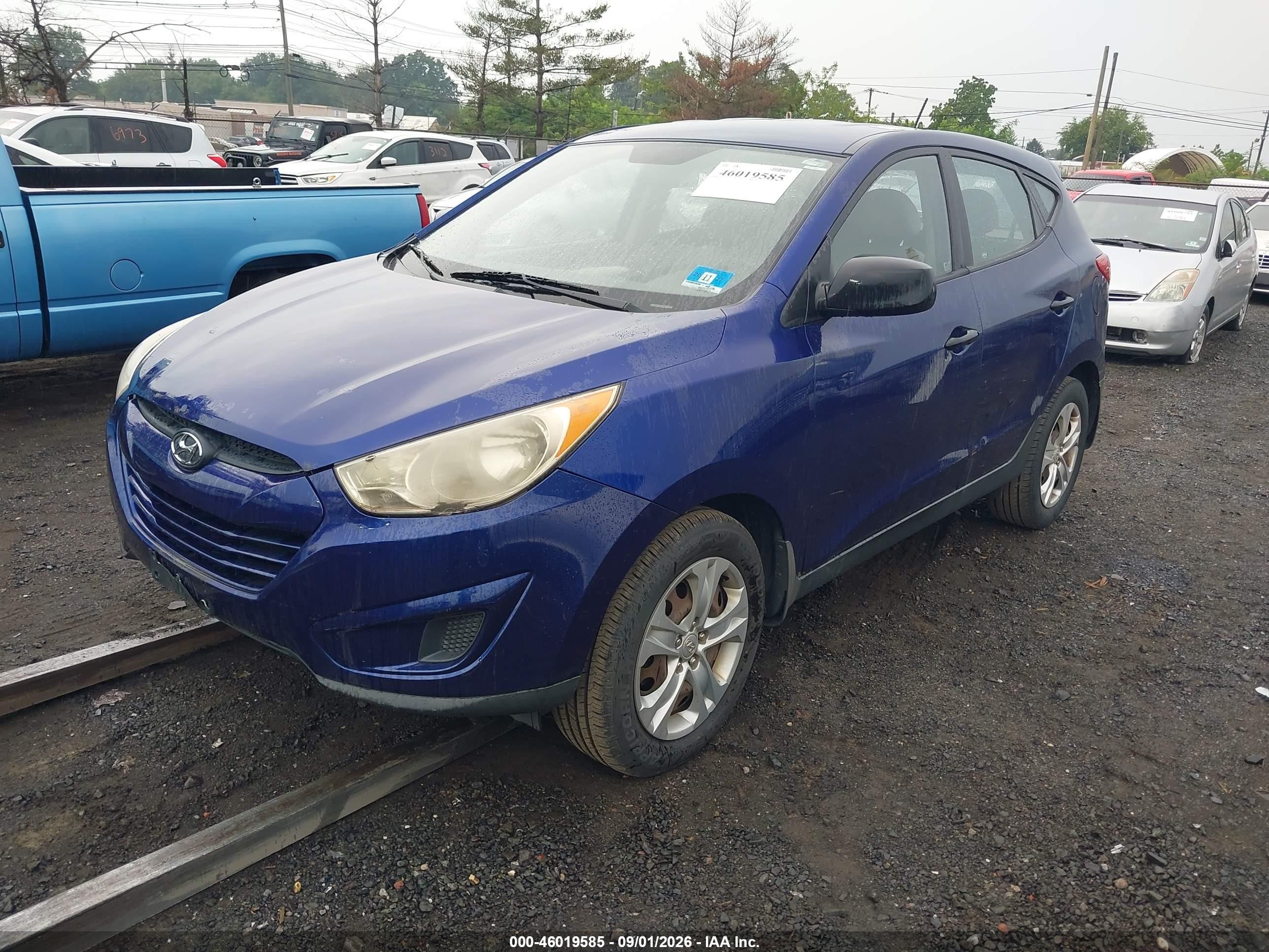 2011 Hyundai Tucson Gl Синий vin: KM8JT3AB8BU121329