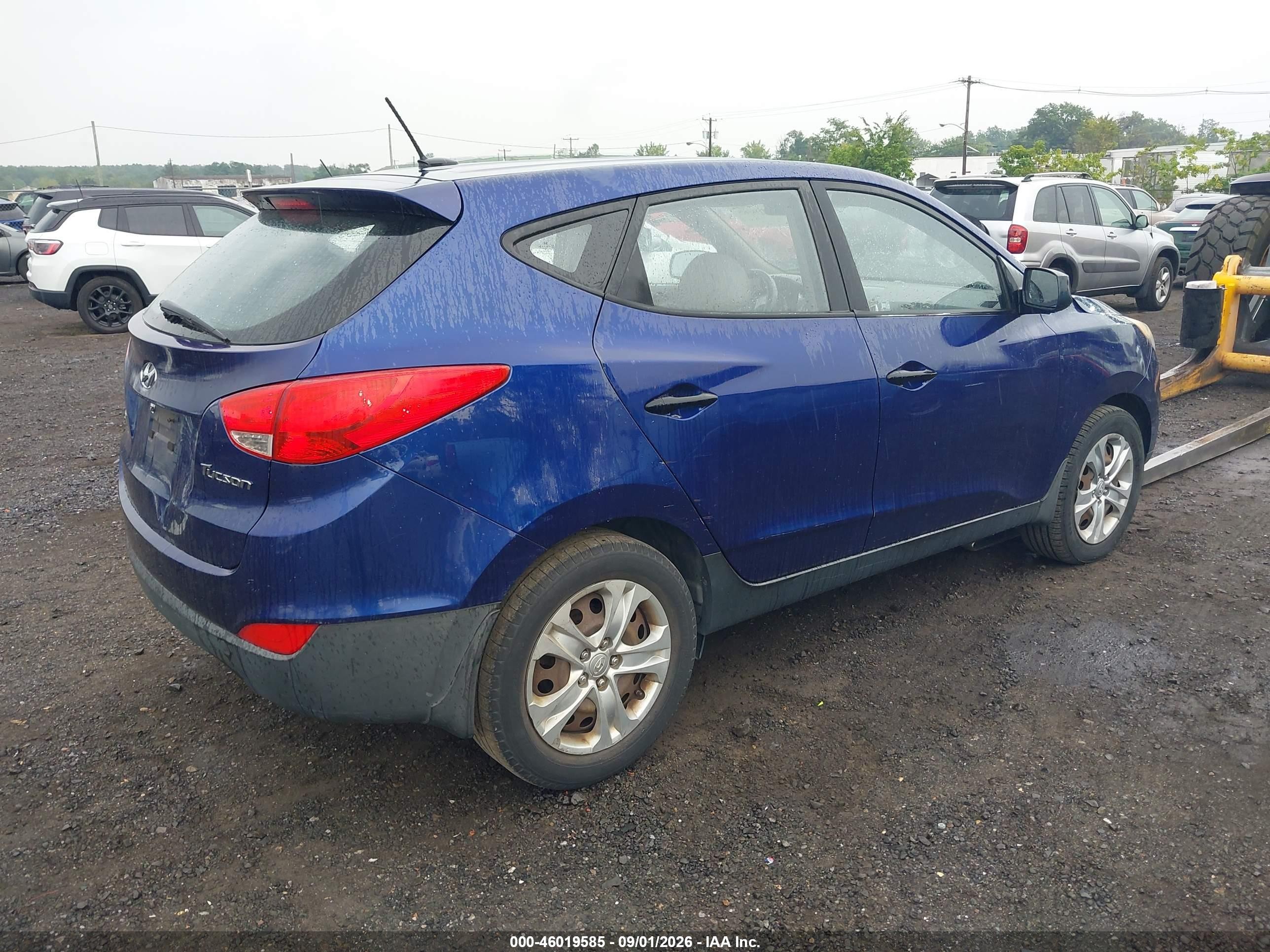 2011 Hyundai Tucson Gl Синий vin: KM8JT3AB8BU121329