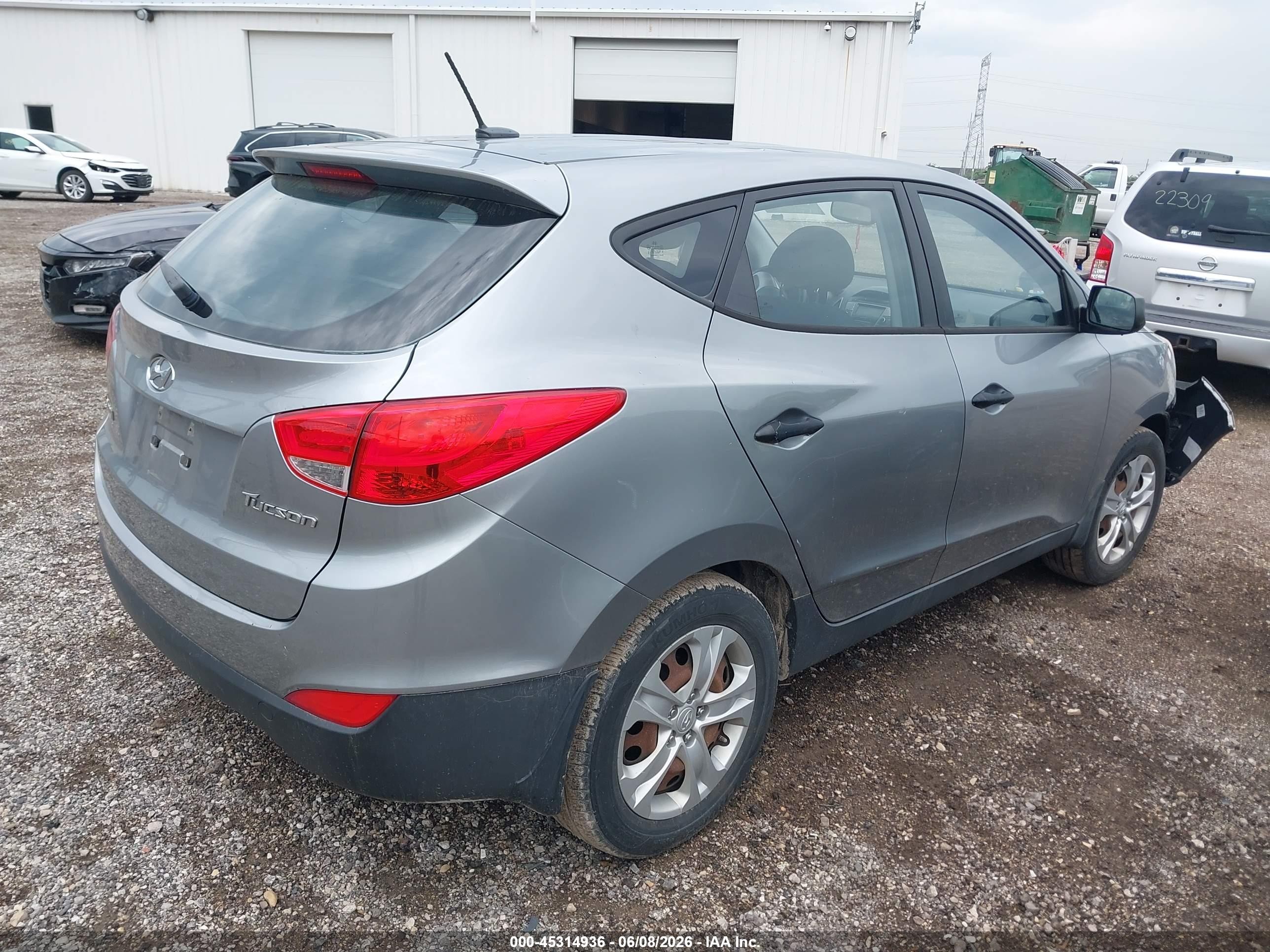 2011 Hyundai Tucson Gl Серый vin: KM8JT3AB8BU123162