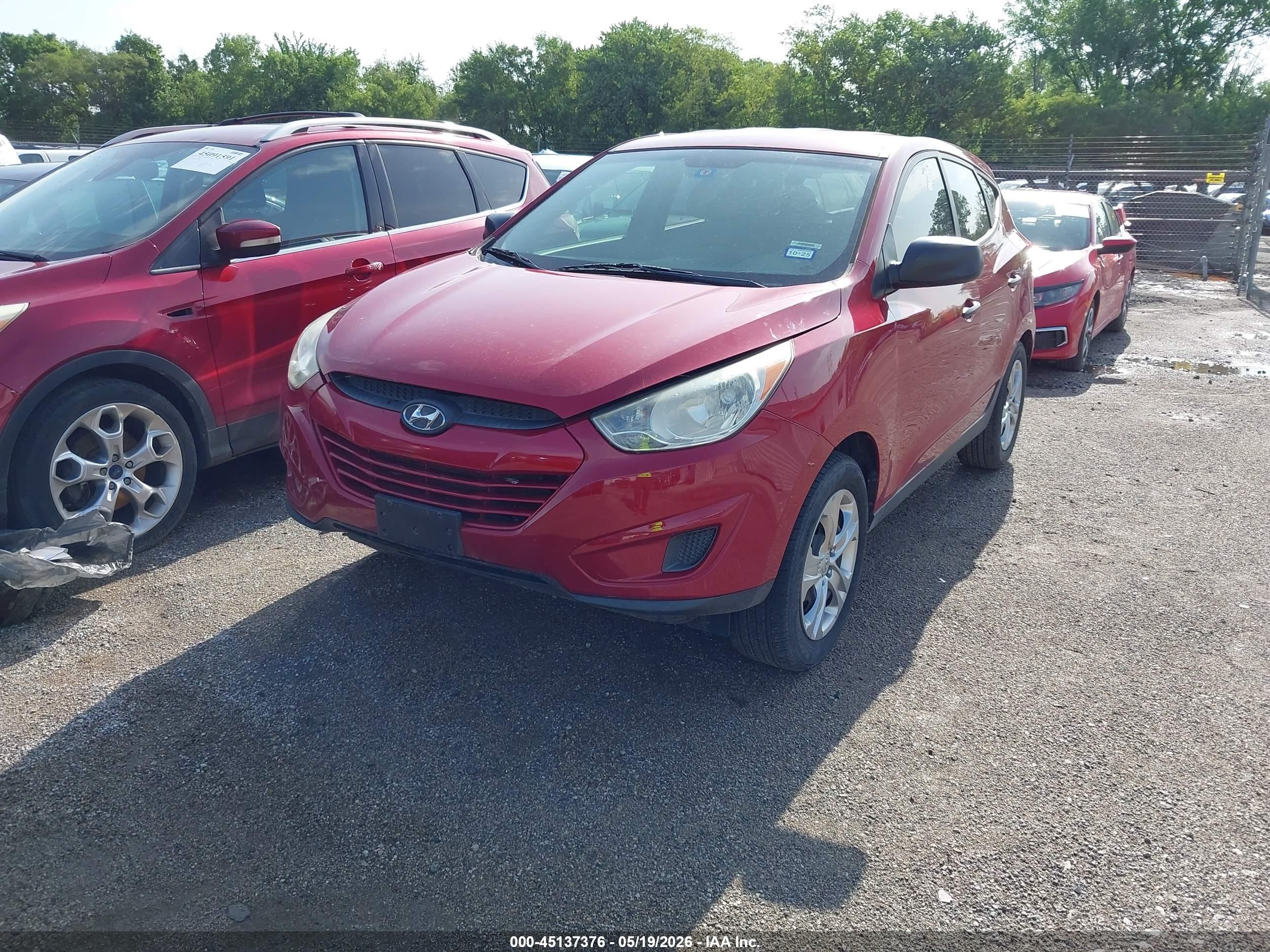 2013 Hyundai Tucson Gl Red vin: KM8JT3AB8DU769546