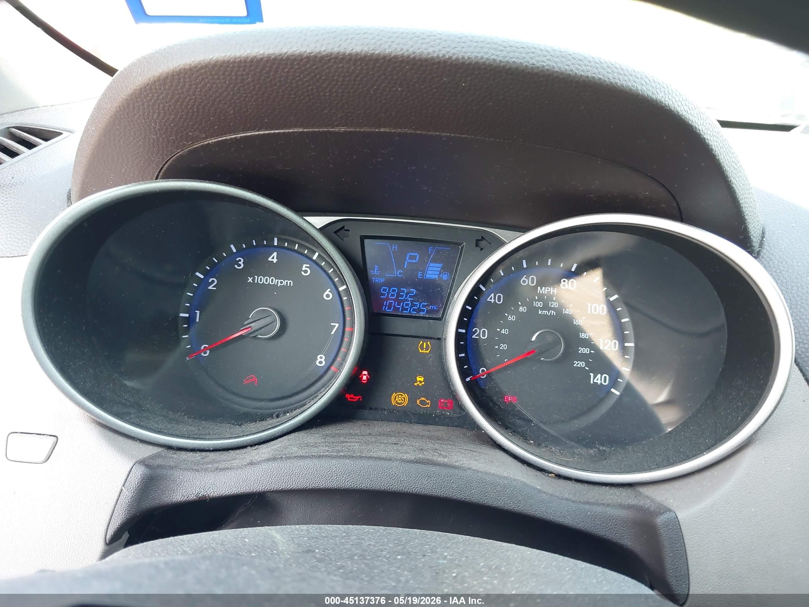 2013 Hyundai Tucson Gl Red vin: KM8JT3AB8DU769546