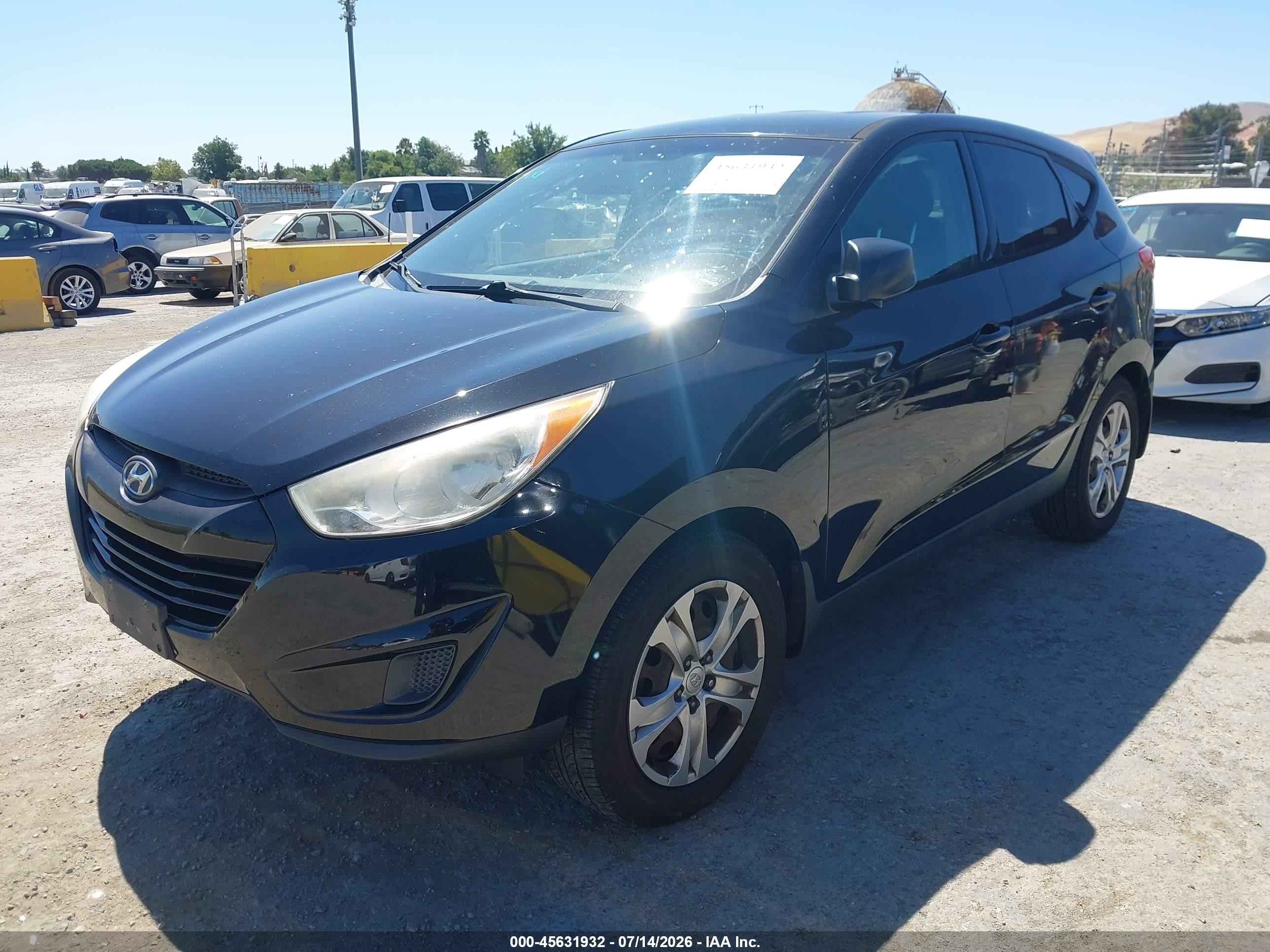 2012 Hyundai Tucson Gl Black vin: KM8JT3AB9CU511633