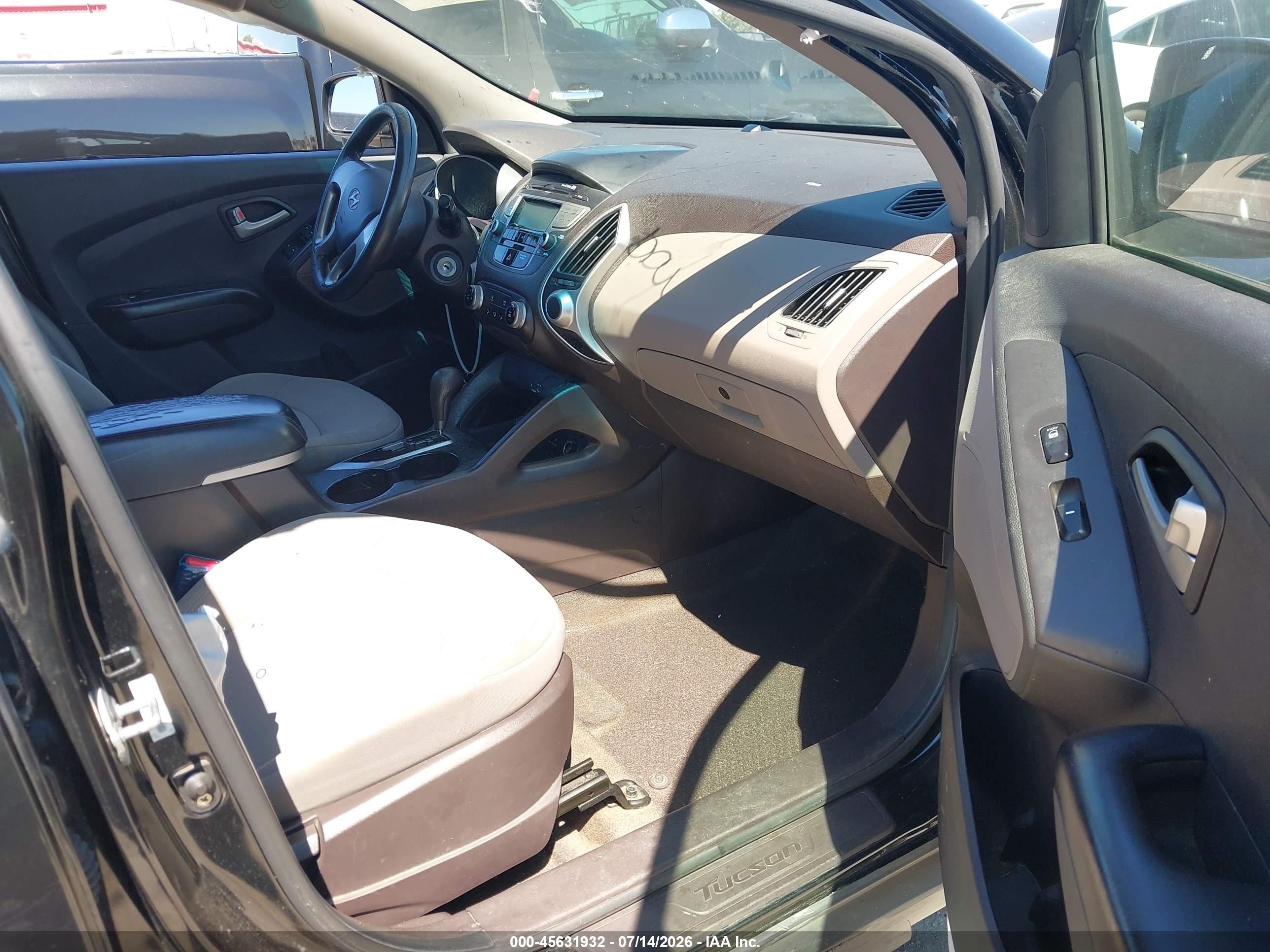 2012 Hyundai Tucson Gl Black vin: KM8JT3AB9CU511633