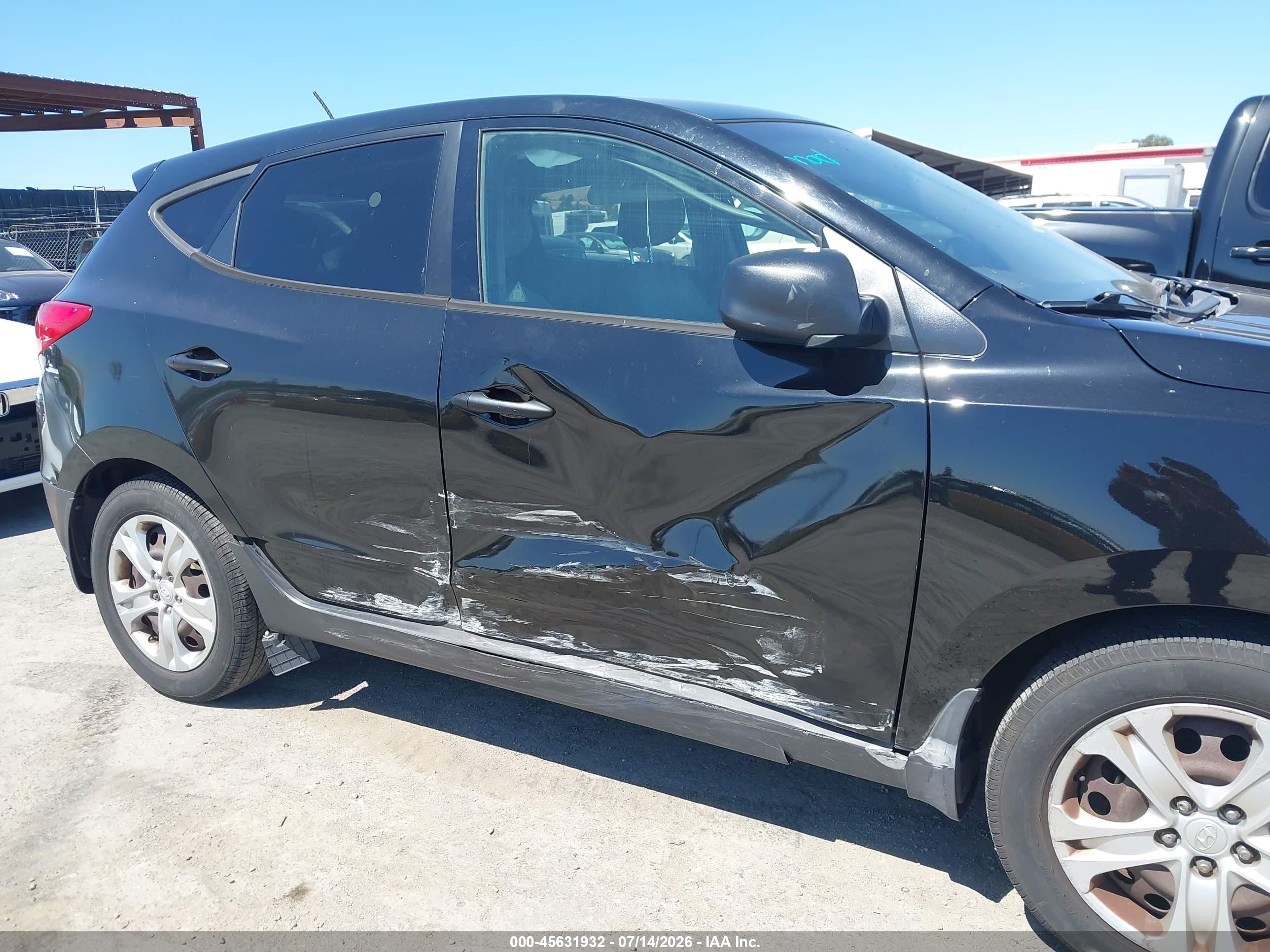 2012 Hyundai Tucson Gl Black vin: KM8JT3AB9CU511633