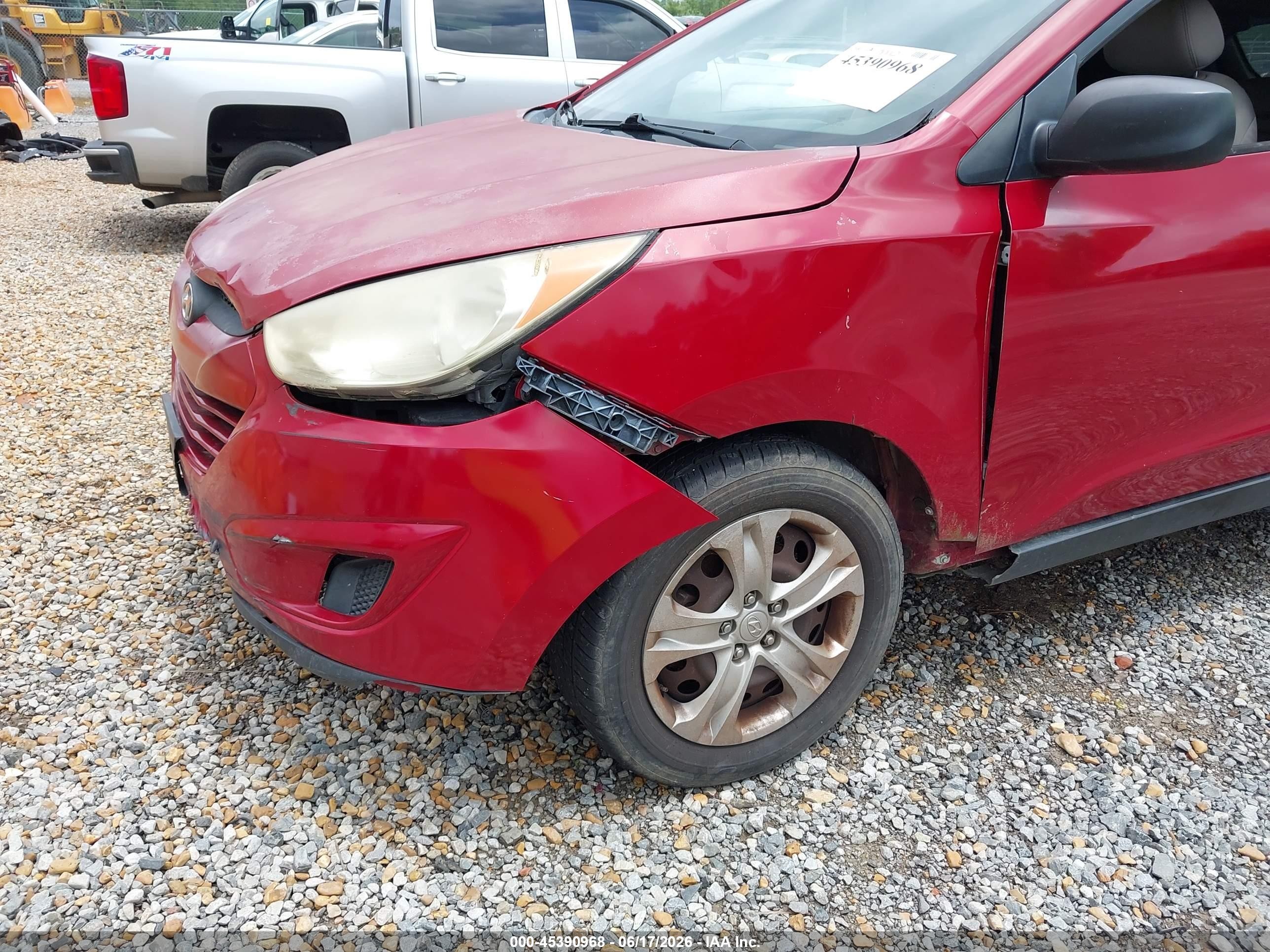2013 Hyundai Tucson Gl Red vin: KM8JT3ABXDU583670