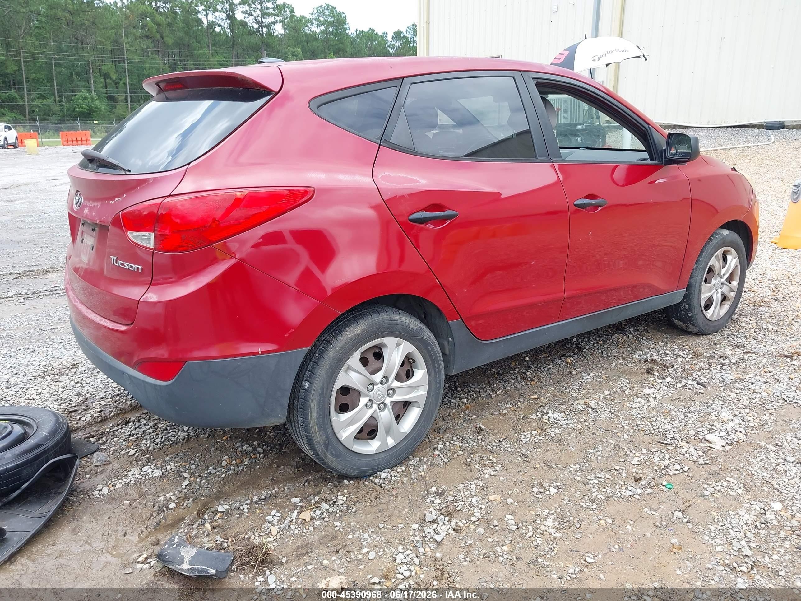 2013 Hyundai Tucson Gl Red vin: KM8JT3ABXDU583670