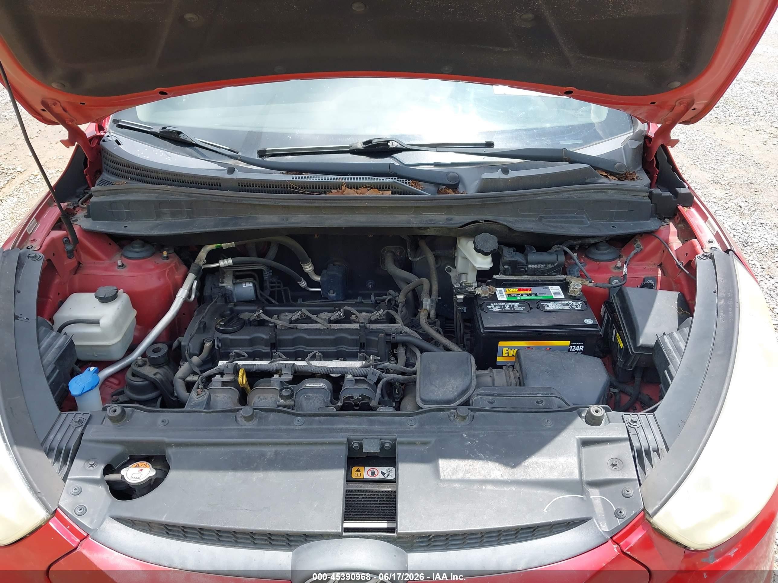 2013 Hyundai Tucson Gl Red vin: KM8JT3ABXDU583670