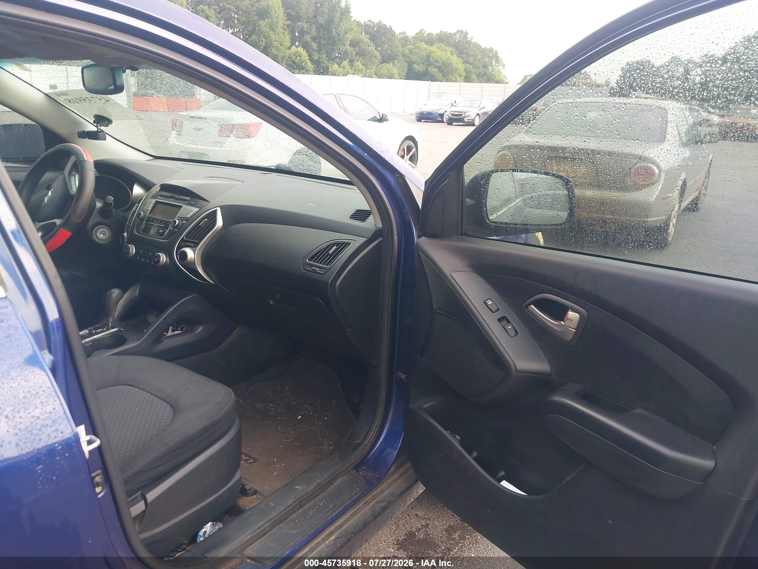 2010 Hyundai Tucson Gls Blue vin: KM8JT3AC1AU071333