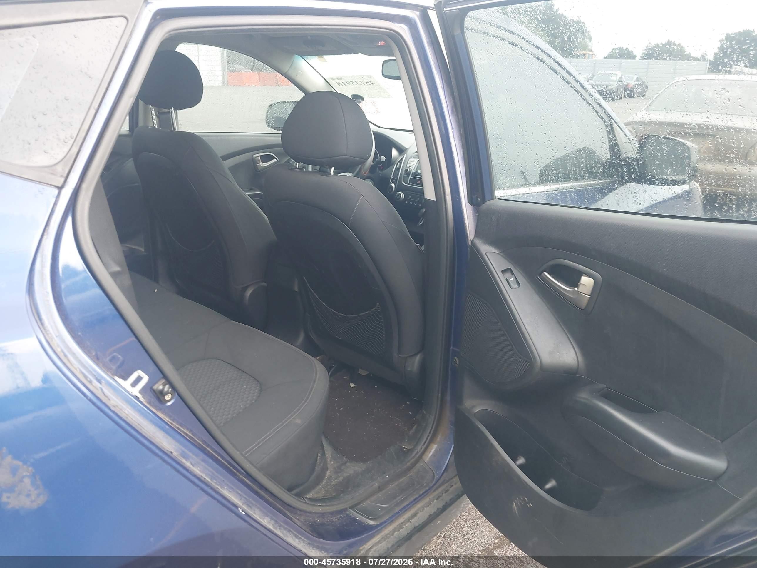2010 Hyundai Tucson Gls Blue vin: KM8JT3AC1AU071333