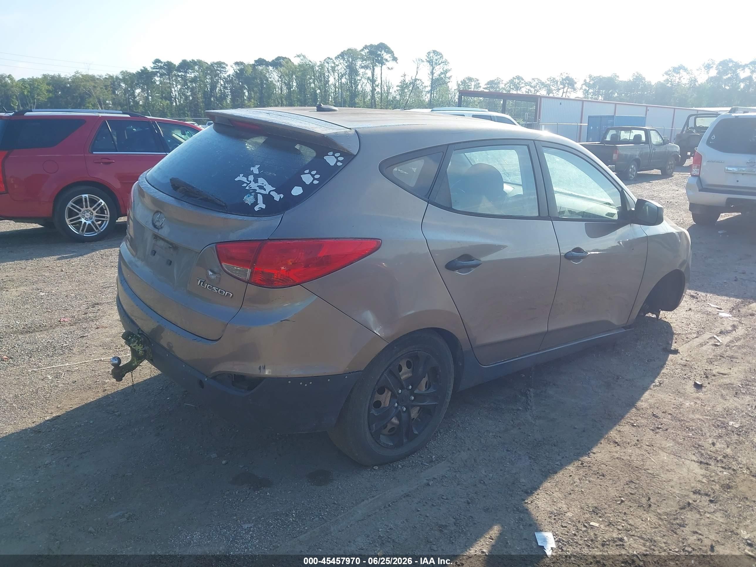 2010 Hyundai Tucson Gls Brown vin: KM8JT3AC2AU078341
