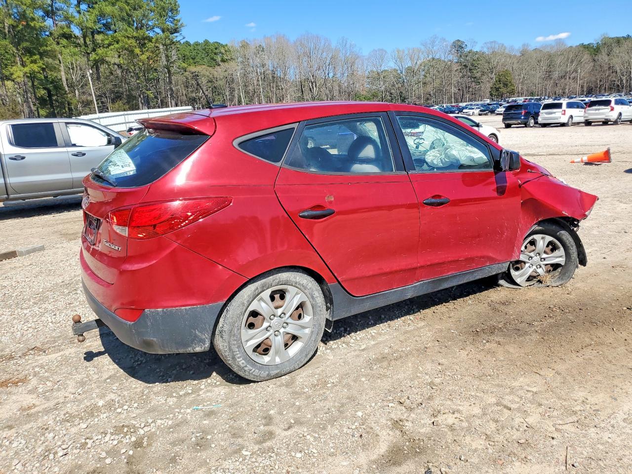 2010 Hyundai Tucson Gls Red vin: KM8JT3AC2AU082180