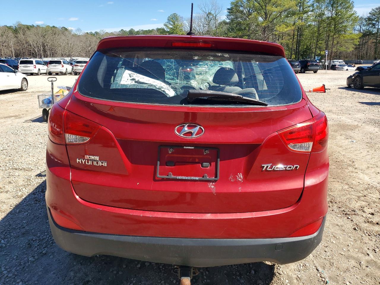 2010 Hyundai Tucson Gls Red vin: KM8JT3AC2AU082180