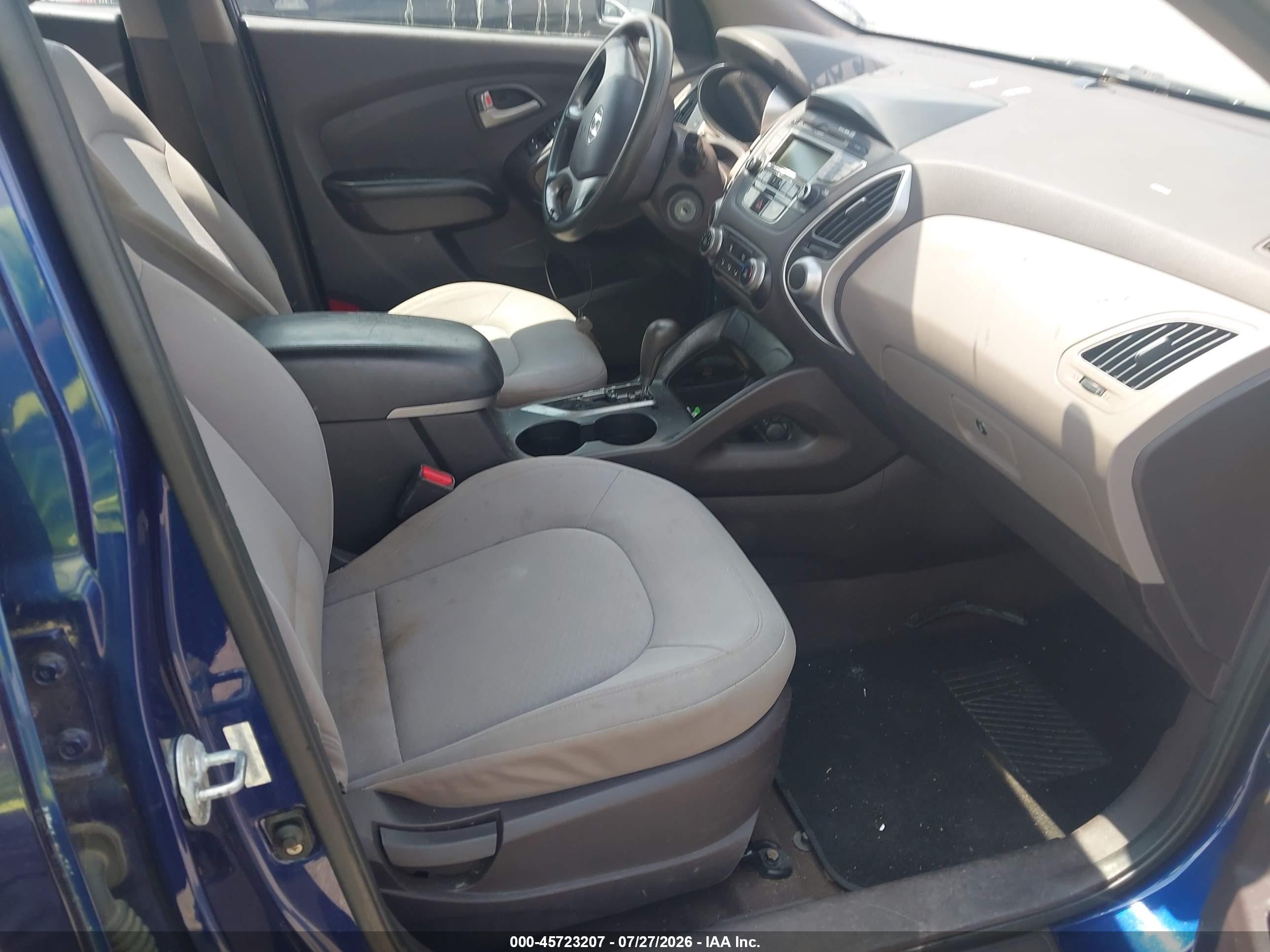 2010 Hyundai Tucson Gls Blue vin: KM8JT3AC4AU041324