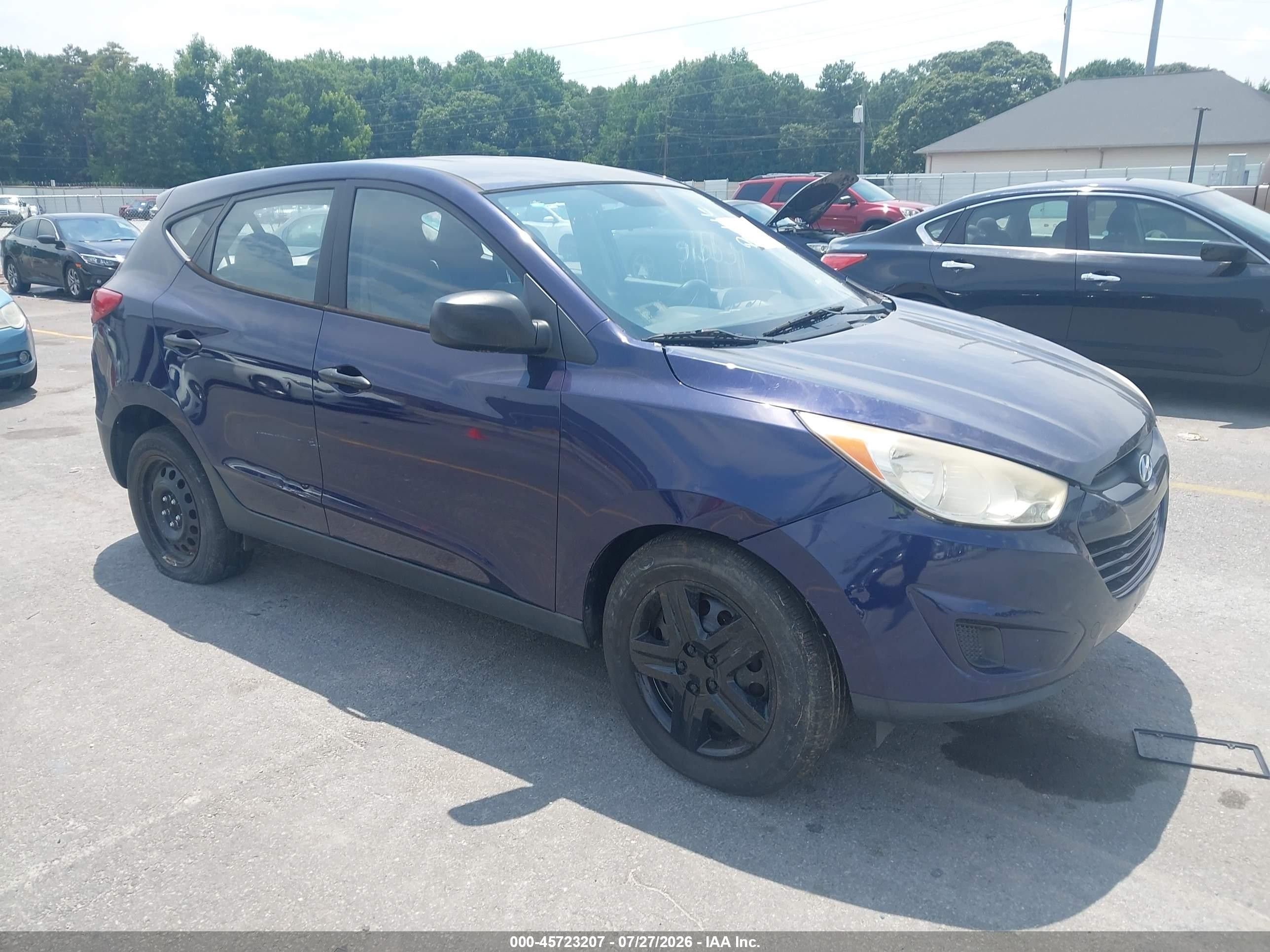 2010 Hyundai Tucson Gls Blue vin: KM8JT3AC4AU041324