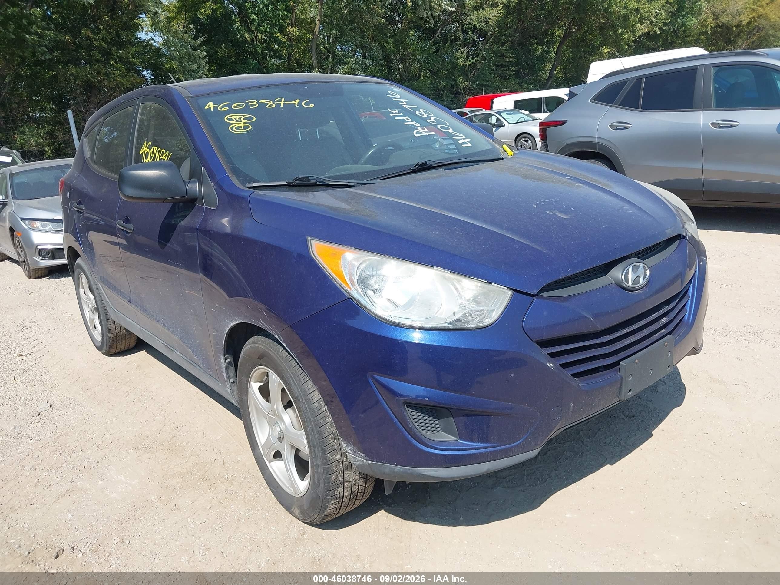 2010 Hyundai Tucson Gls Blue vin: KM8JT3AC4AU043901