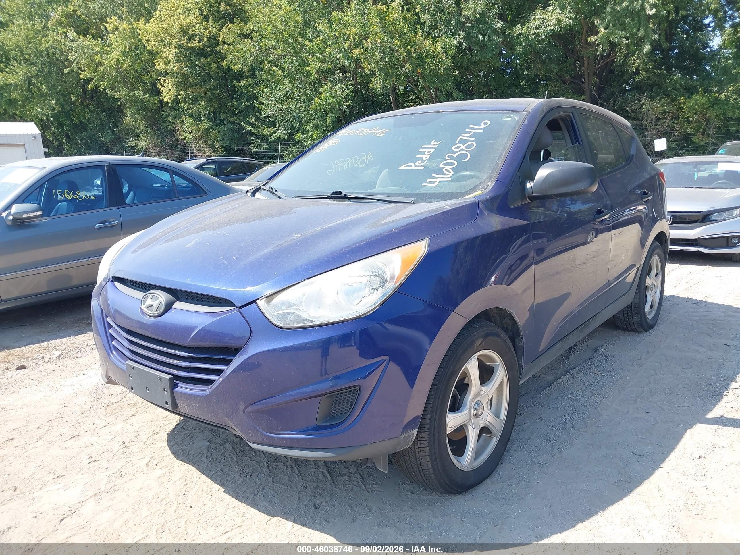 2010 Hyundai Tucson Gls Blue vin: KM8JT3AC4AU043901