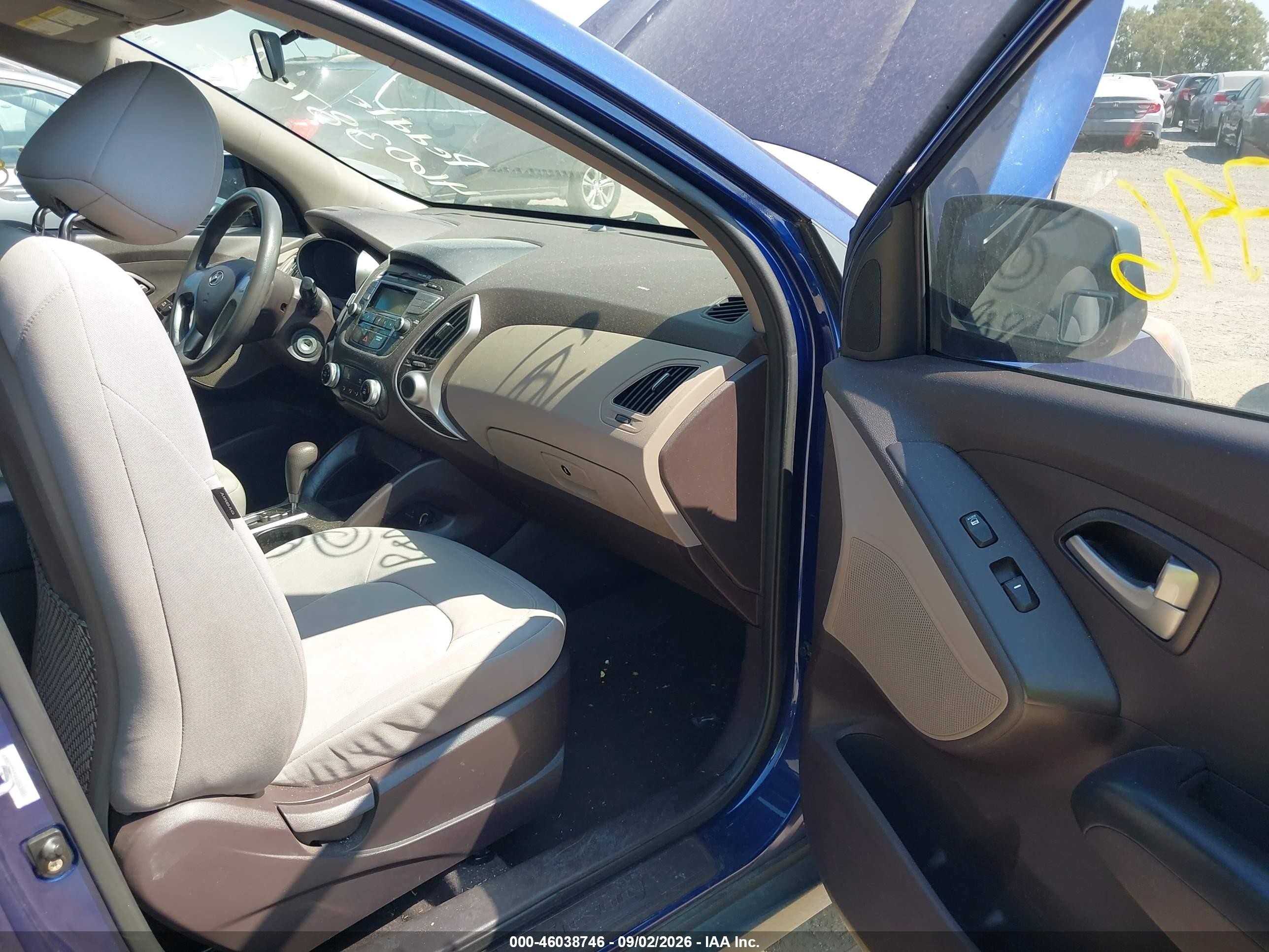 2010 Hyundai Tucson Gls Blue vin: KM8JT3AC4AU043901