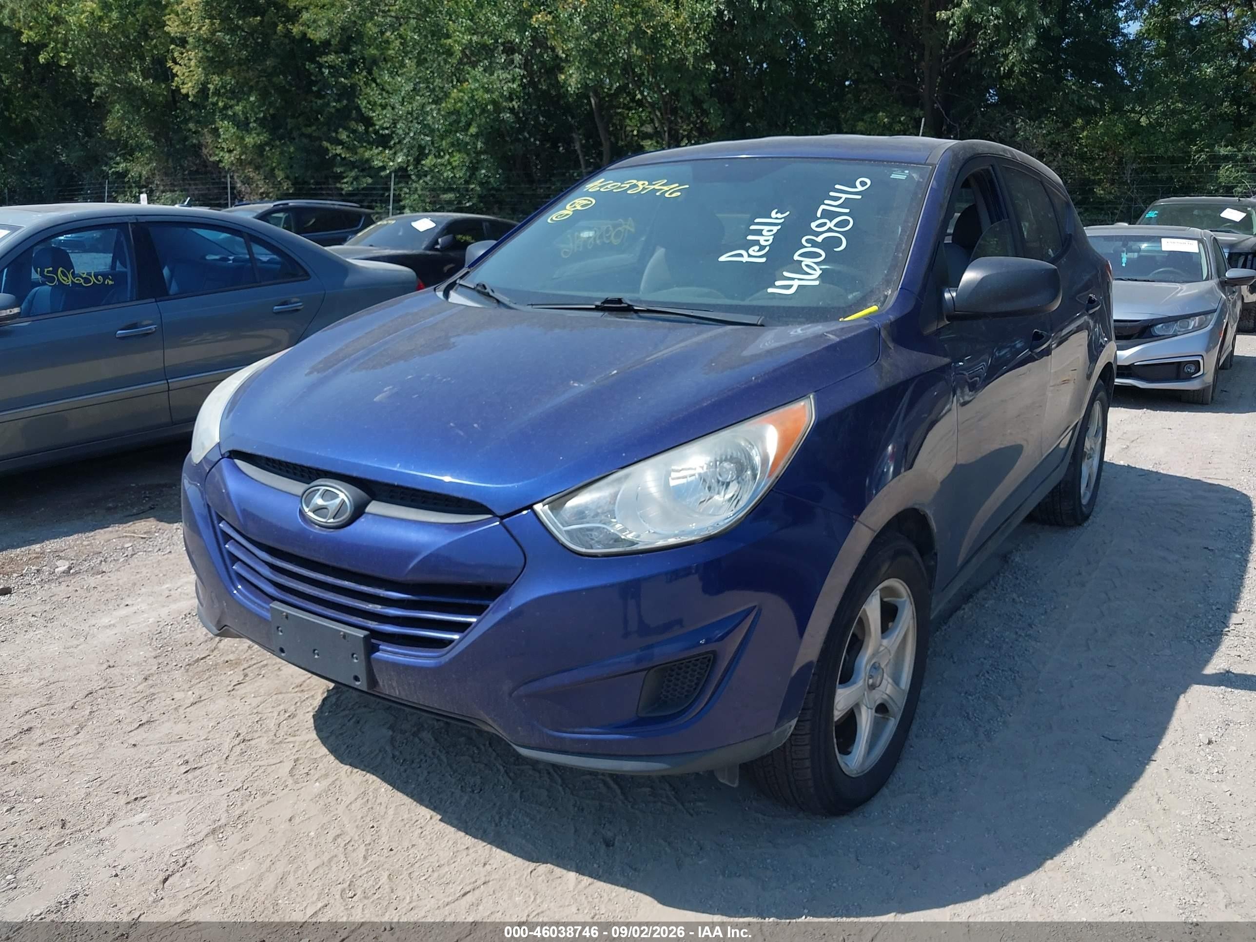 2010 Hyundai Tucson Gls Blue vin: KM8JT3AC4AU043901