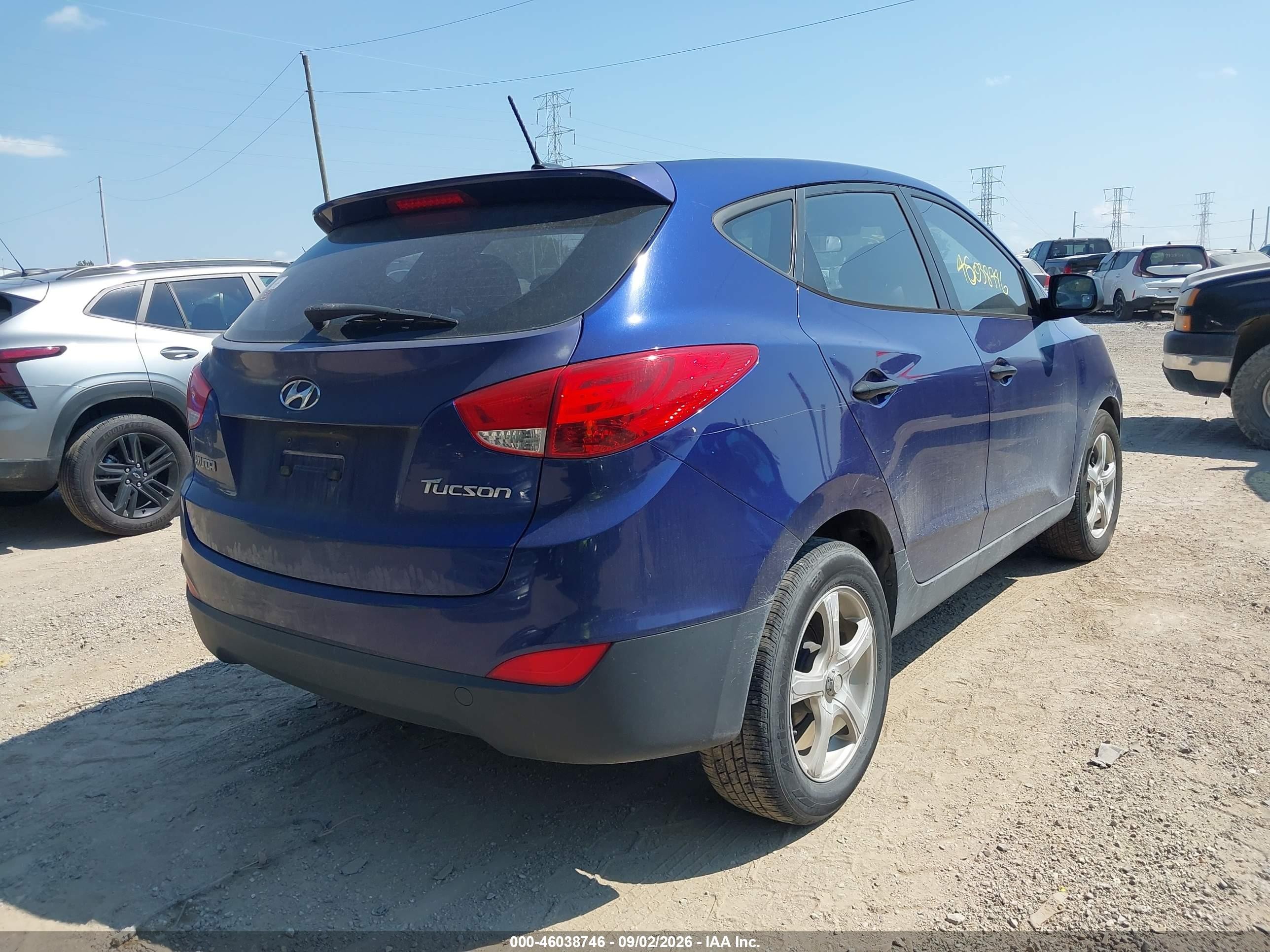 2010 Hyundai Tucson Gls Blue vin: KM8JT3AC4AU043901
