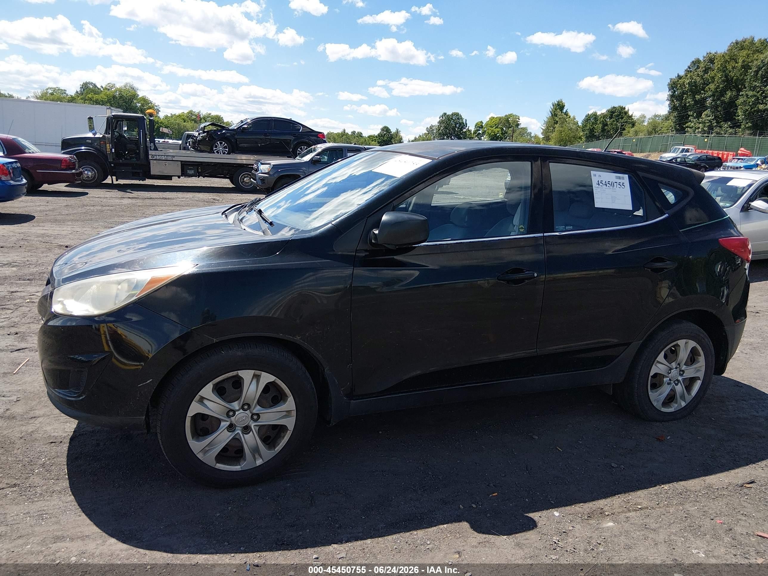 2010 Hyundai Tucson Gls Black vin: KM8JT3AC4AU072797